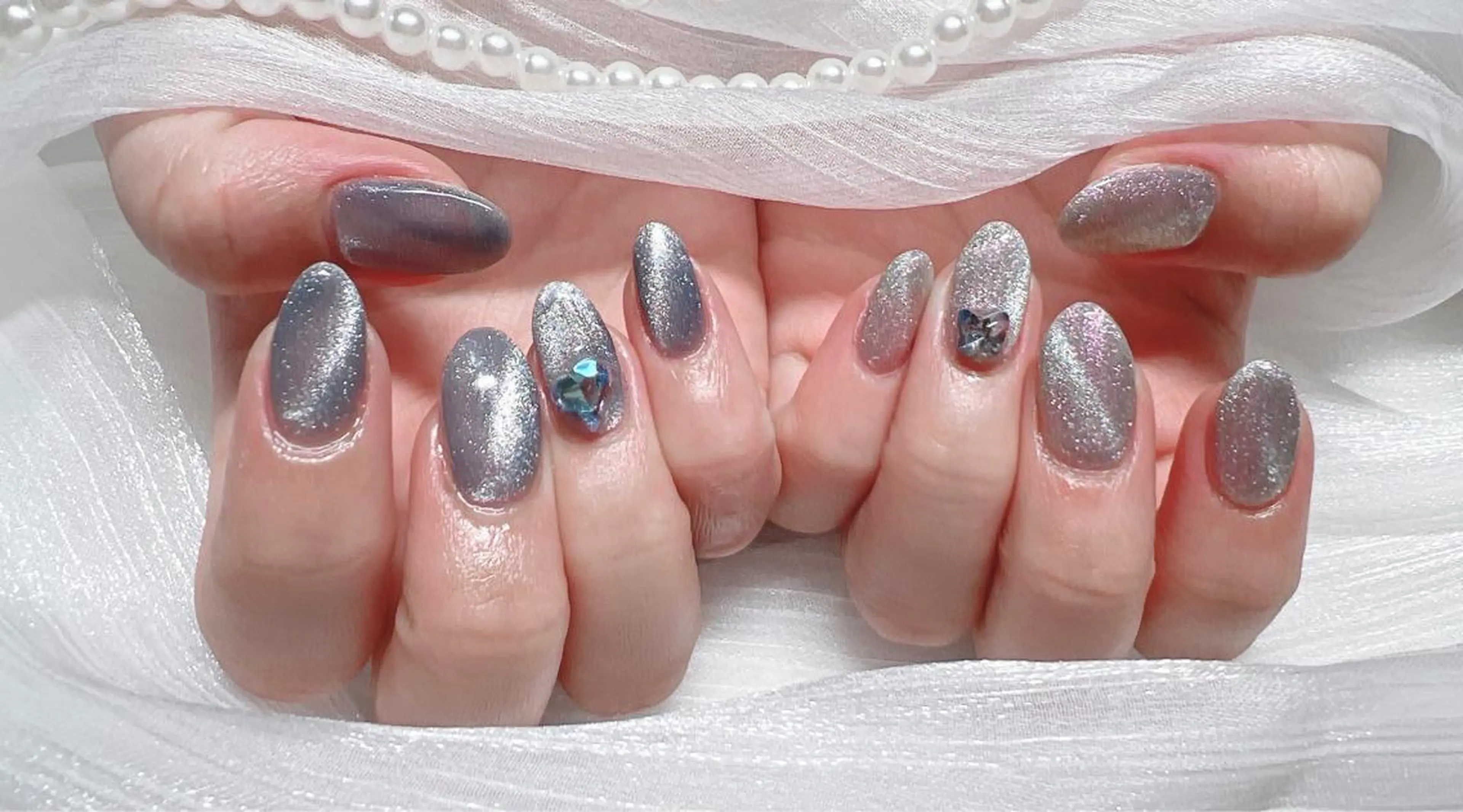 ロング ネイル ハンドネイル Melody メロディのネイルデザイン