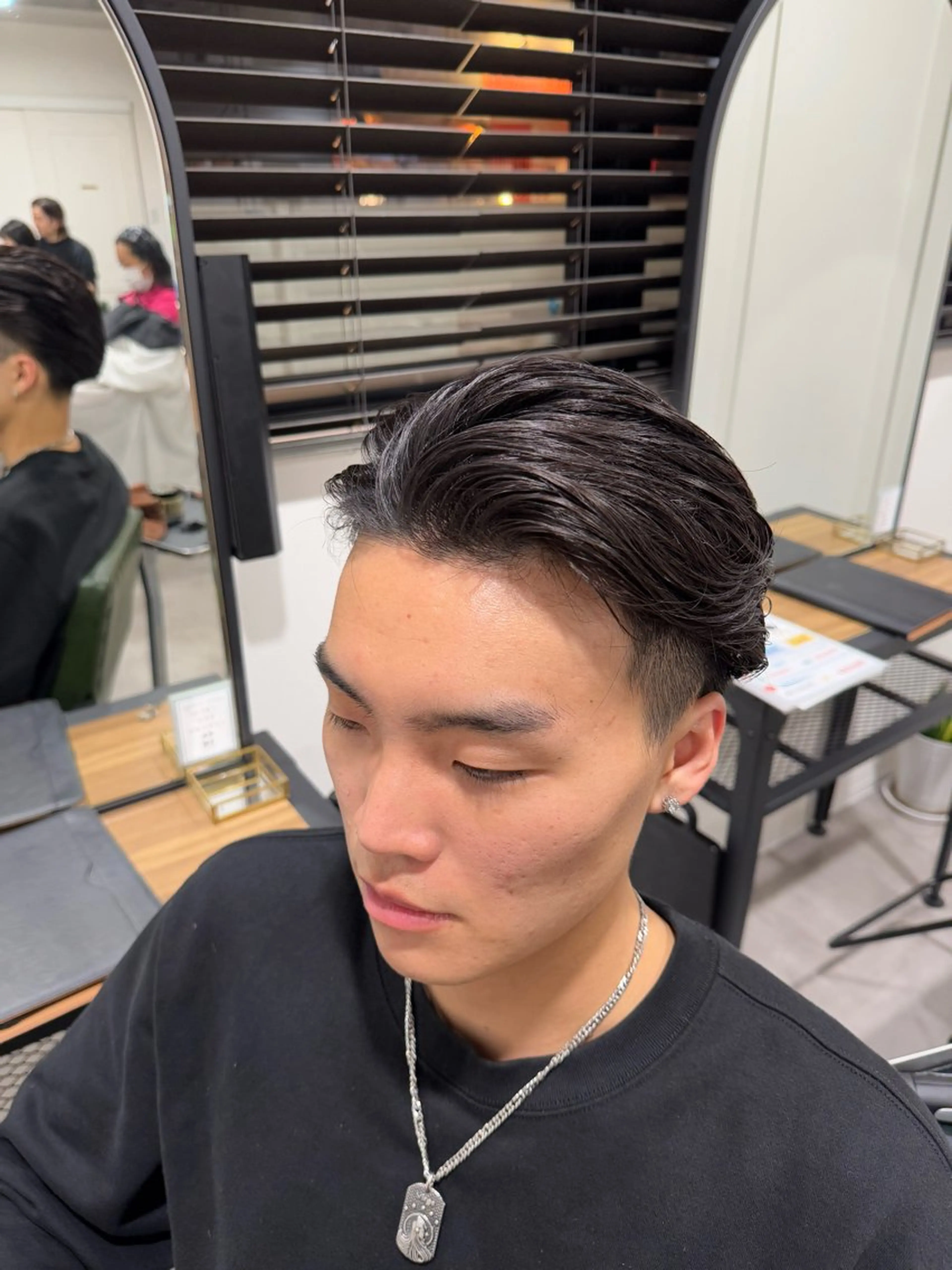 メンズ 平尾/艶カラー/ アッシュ系/中川誠大のヘアスタイル