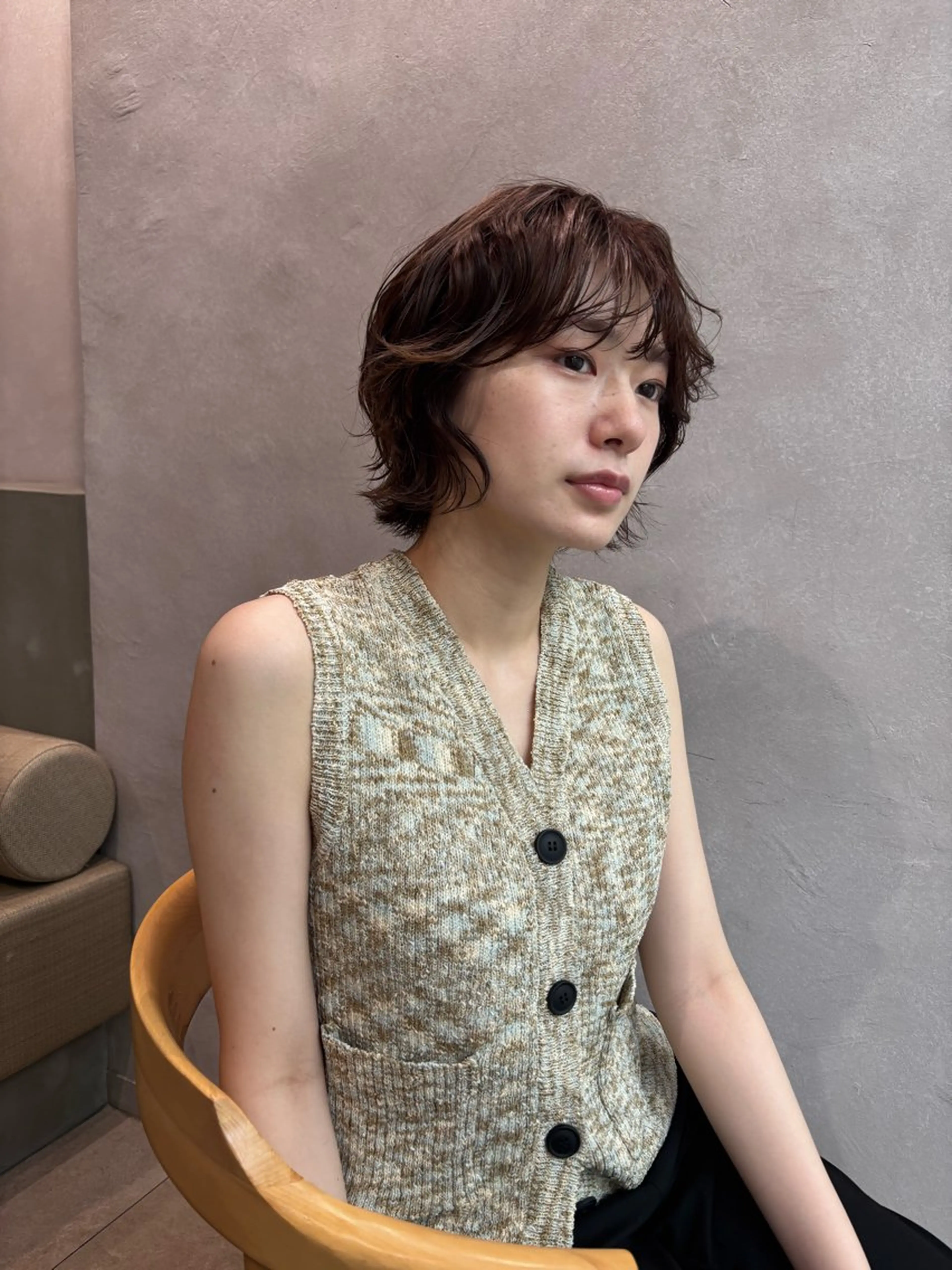 ショート パーマ カット パーマ Un ami  shibuya所属・Mon/ショート/パ ーマのヘアスタイル