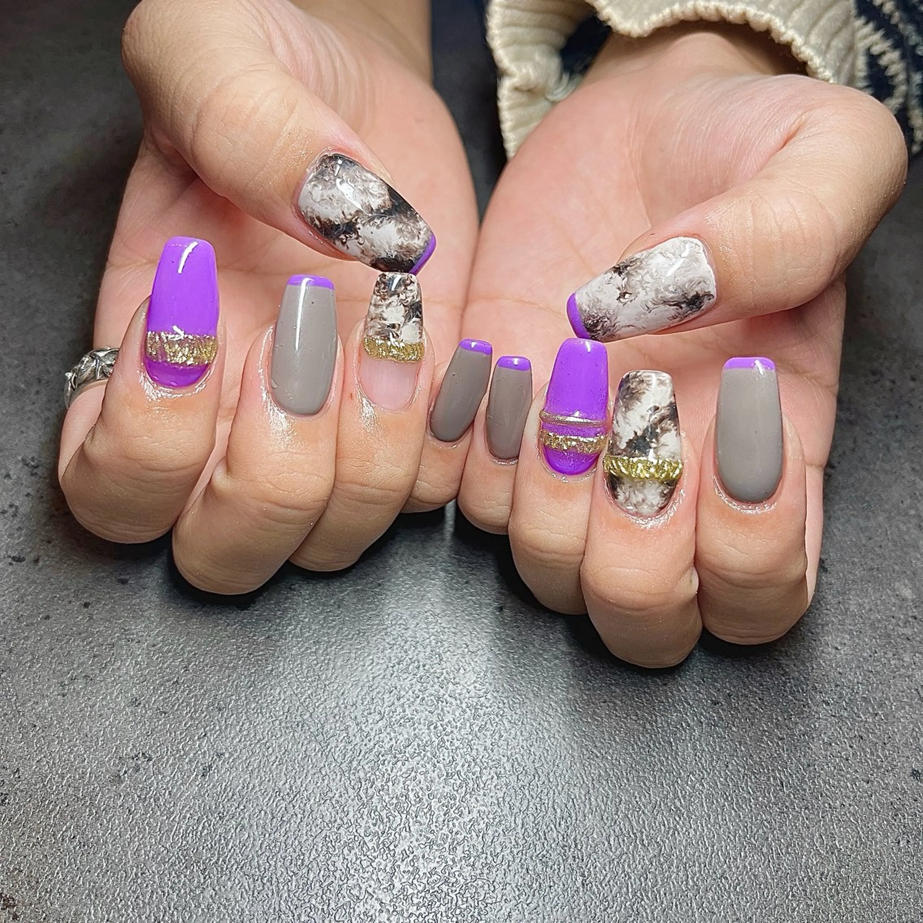 ネイル ジェルネイル ロングネイル しば まなみのネイルデザイン