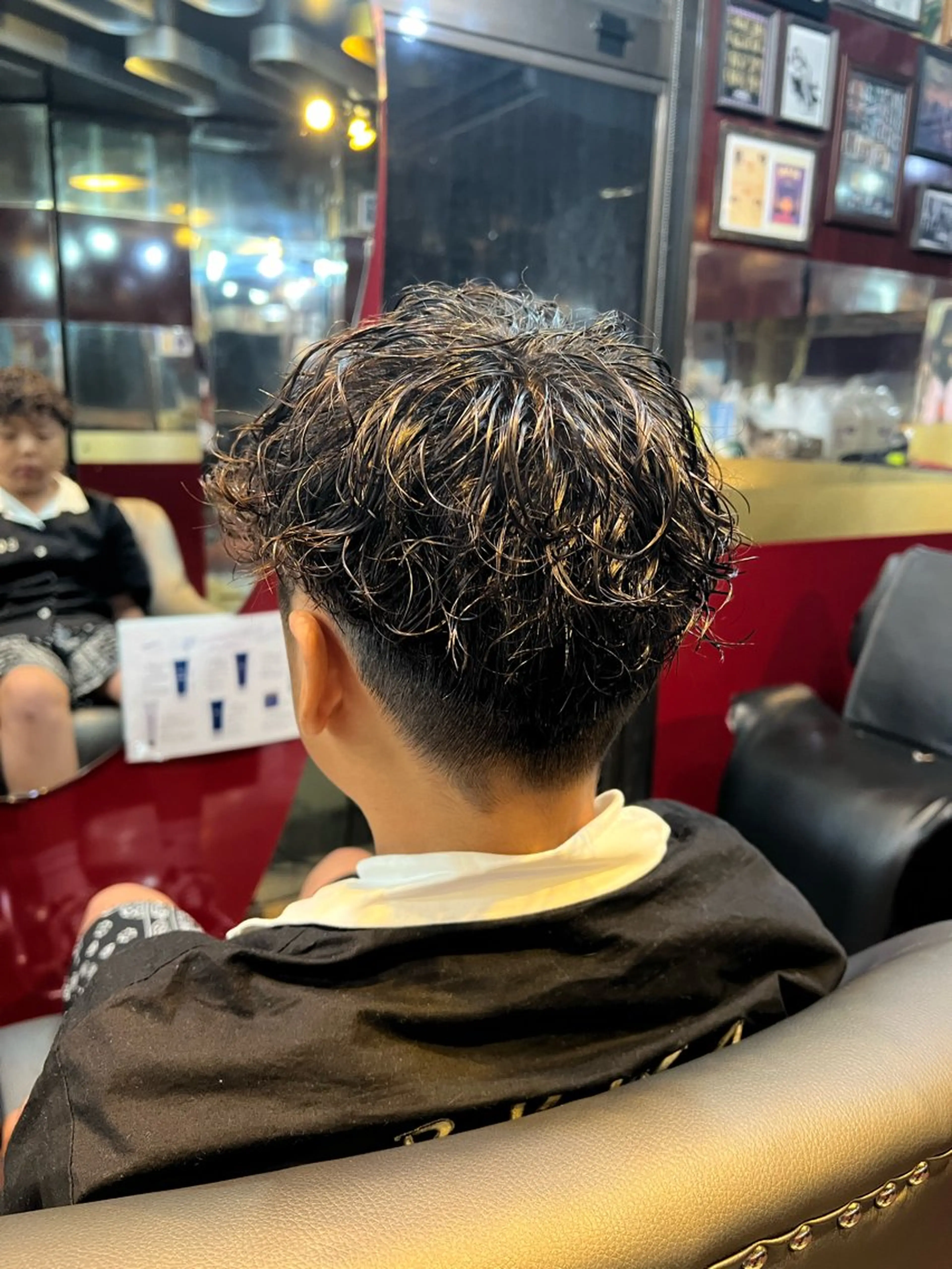 ショート パーマ メンズ キッズ メンズパーマ プードルパーマ プードルパーマ パーマ 横浜ショートカット/ レイヤー/ 平林侑馬のヘアスタイル