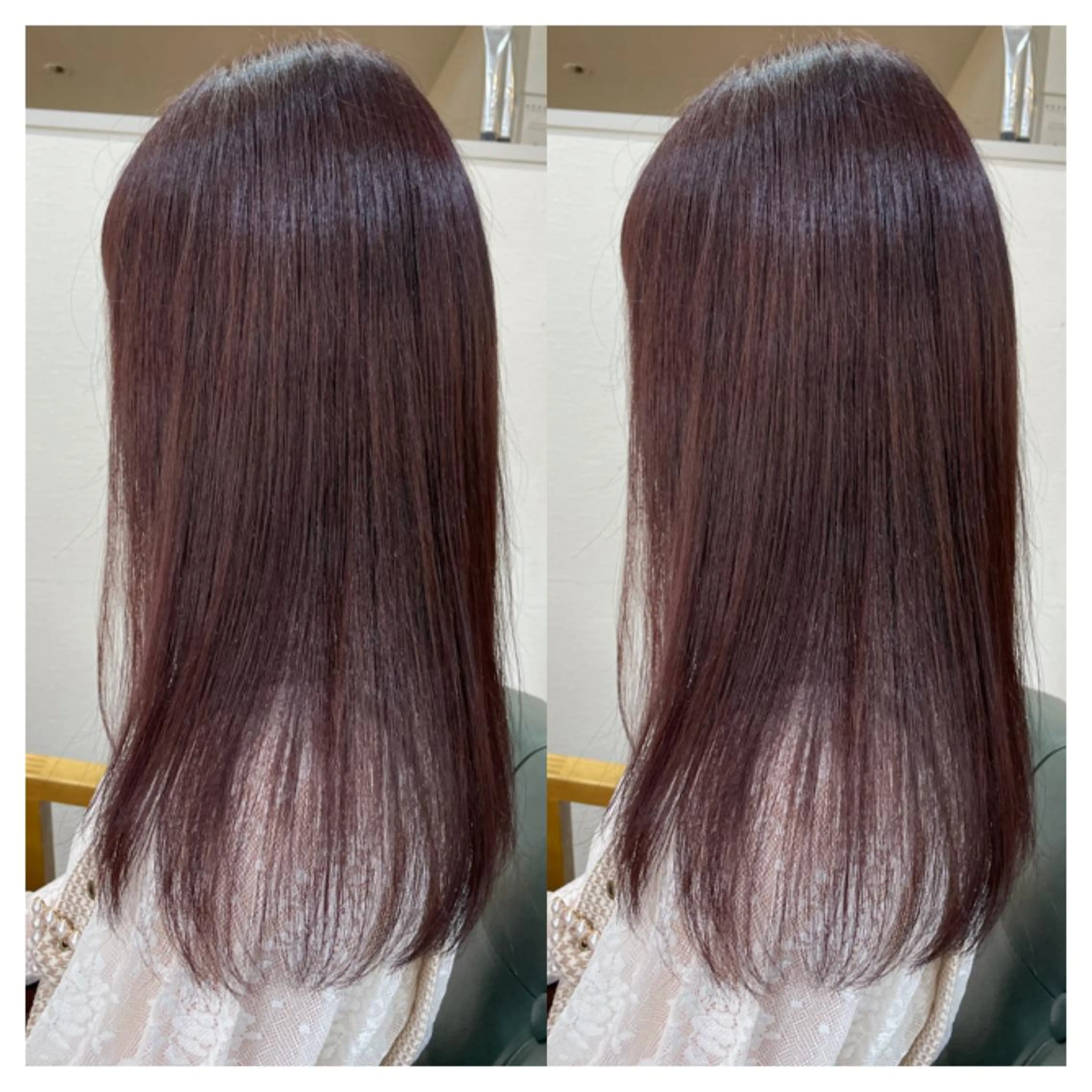 セミロング カラー カット ヘアカラー トリートメント 村山 茉衣のヘアスタイル