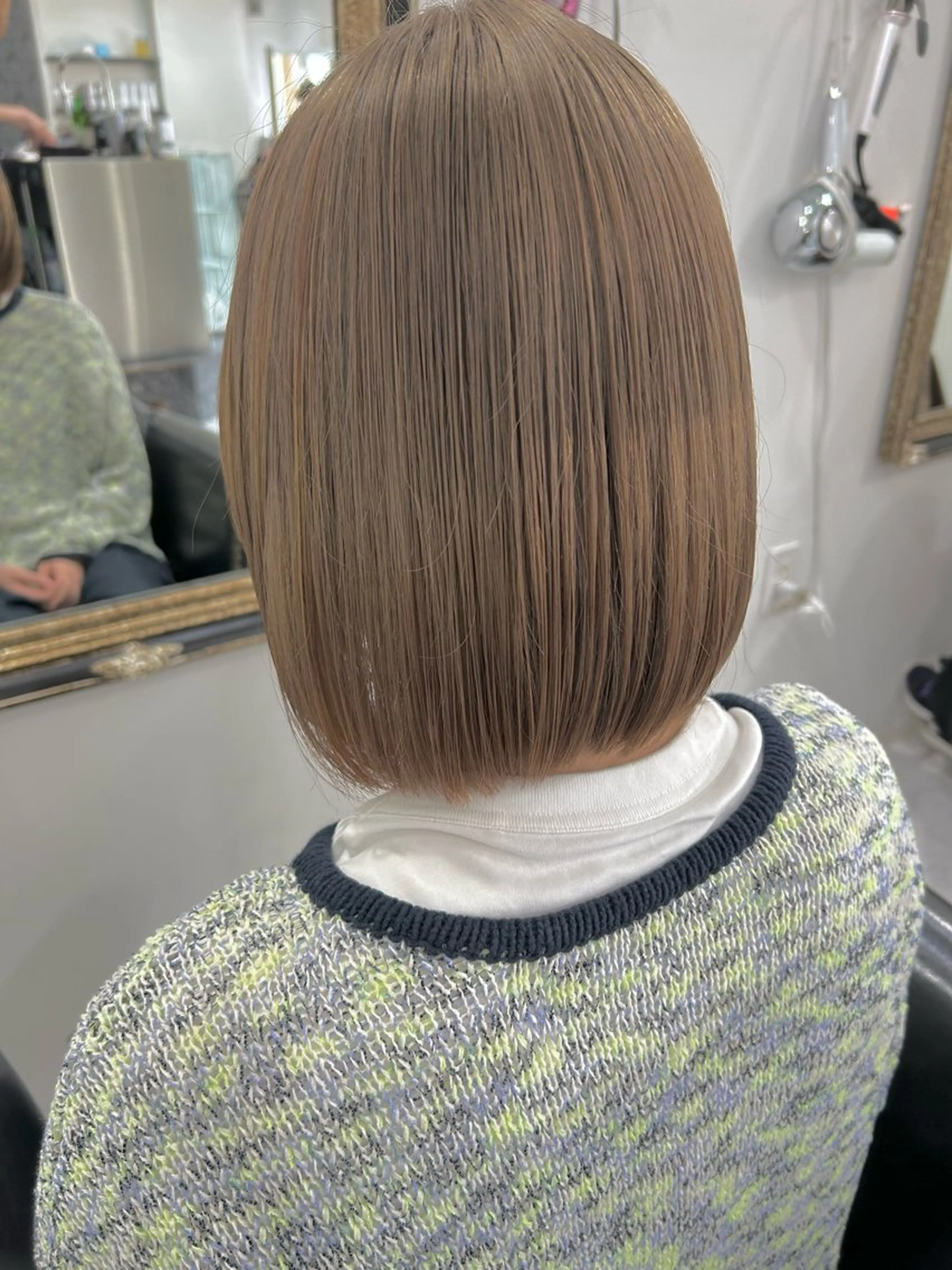 ミディアム カラー カット ヘアカラー 山本 愛華のヘアスタイル