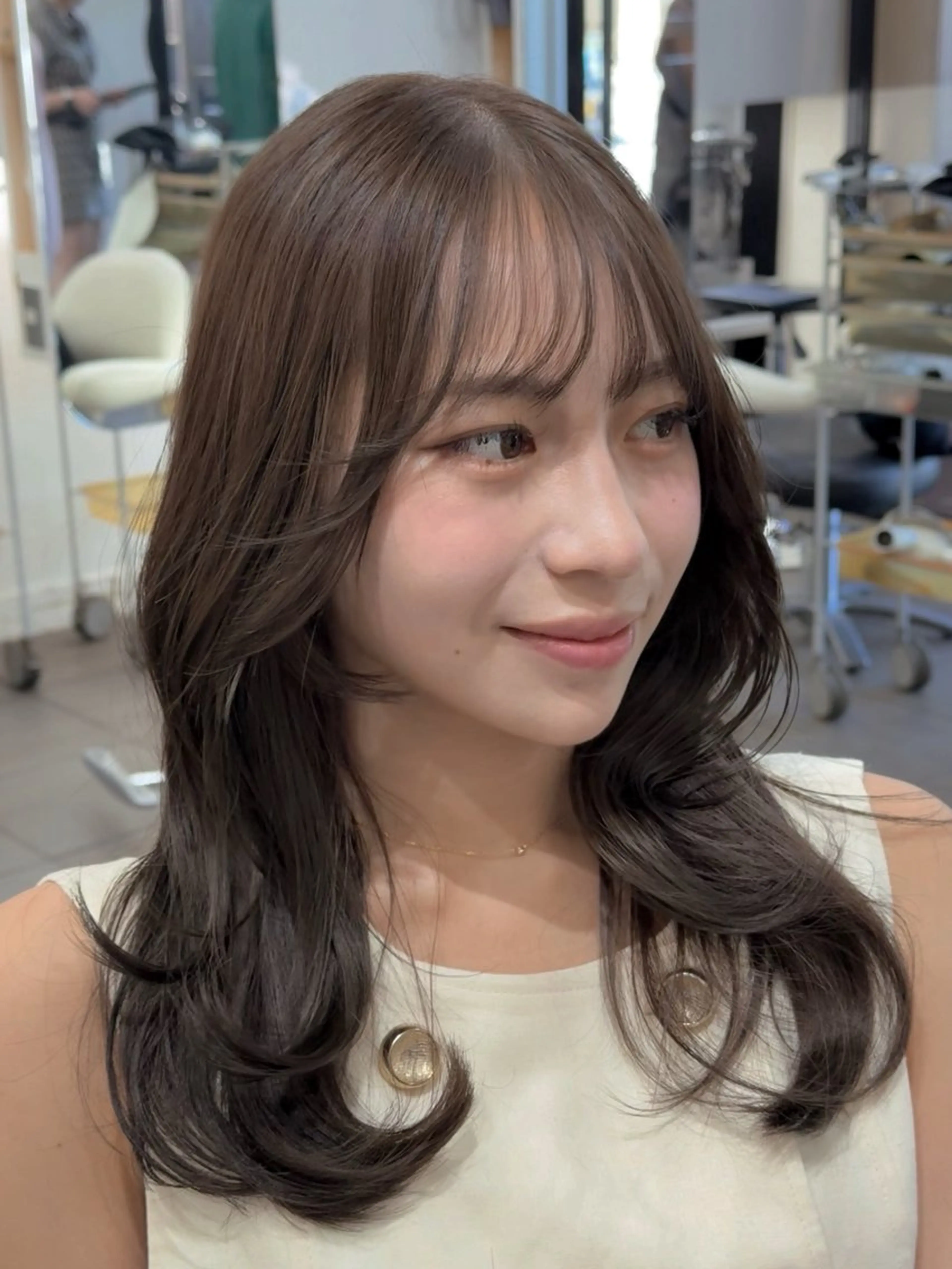 セミロング カラー カット ヘアカラー 🫧TATSUYA/ 錦糸町ʕ•̫͡•のヘアスタイル