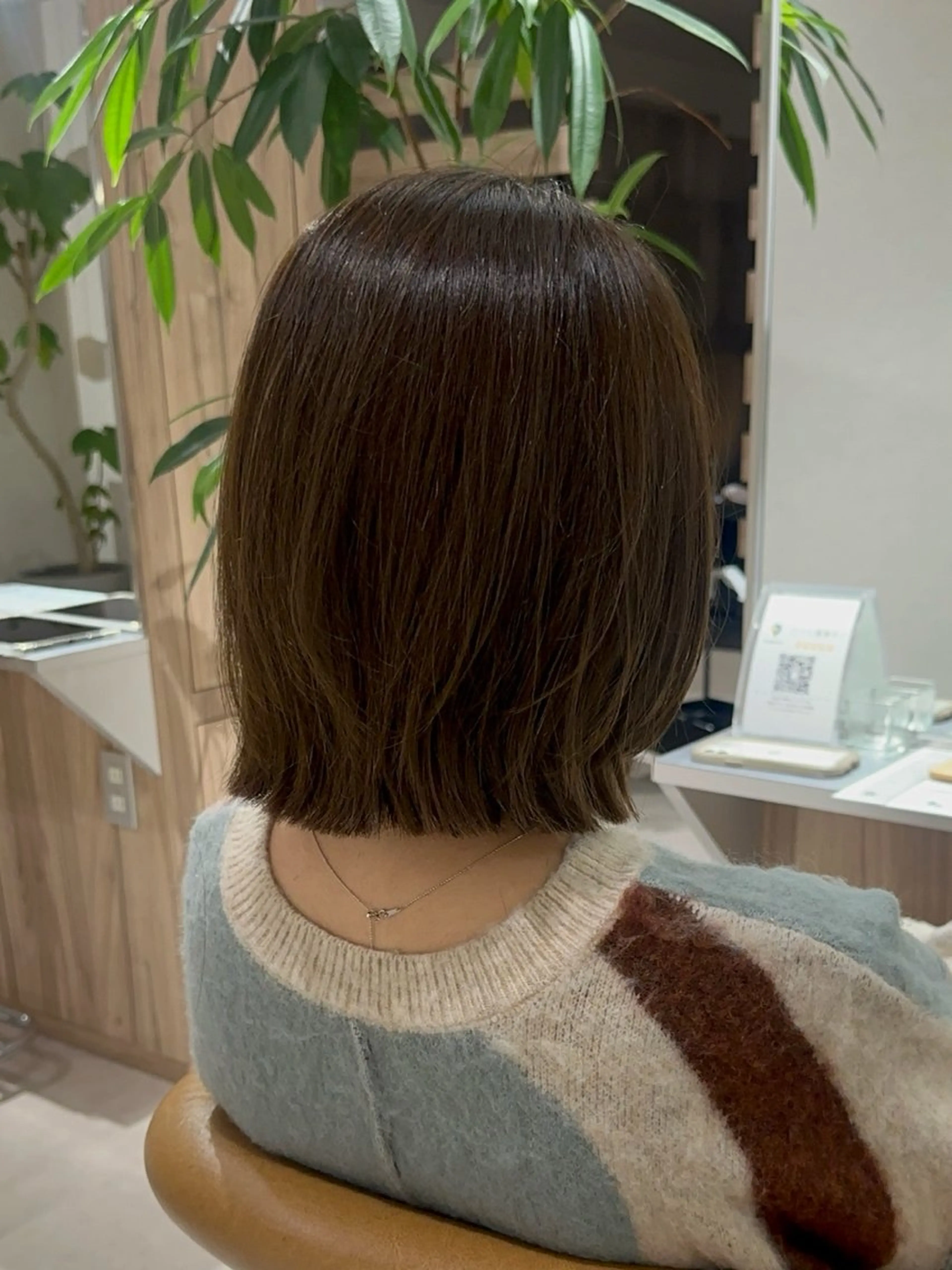 ミディアム カット ヘアカラー トリートメント 🎀似合わせカット/ ボブ/佐瀬千枝🎀のヘアスタイル