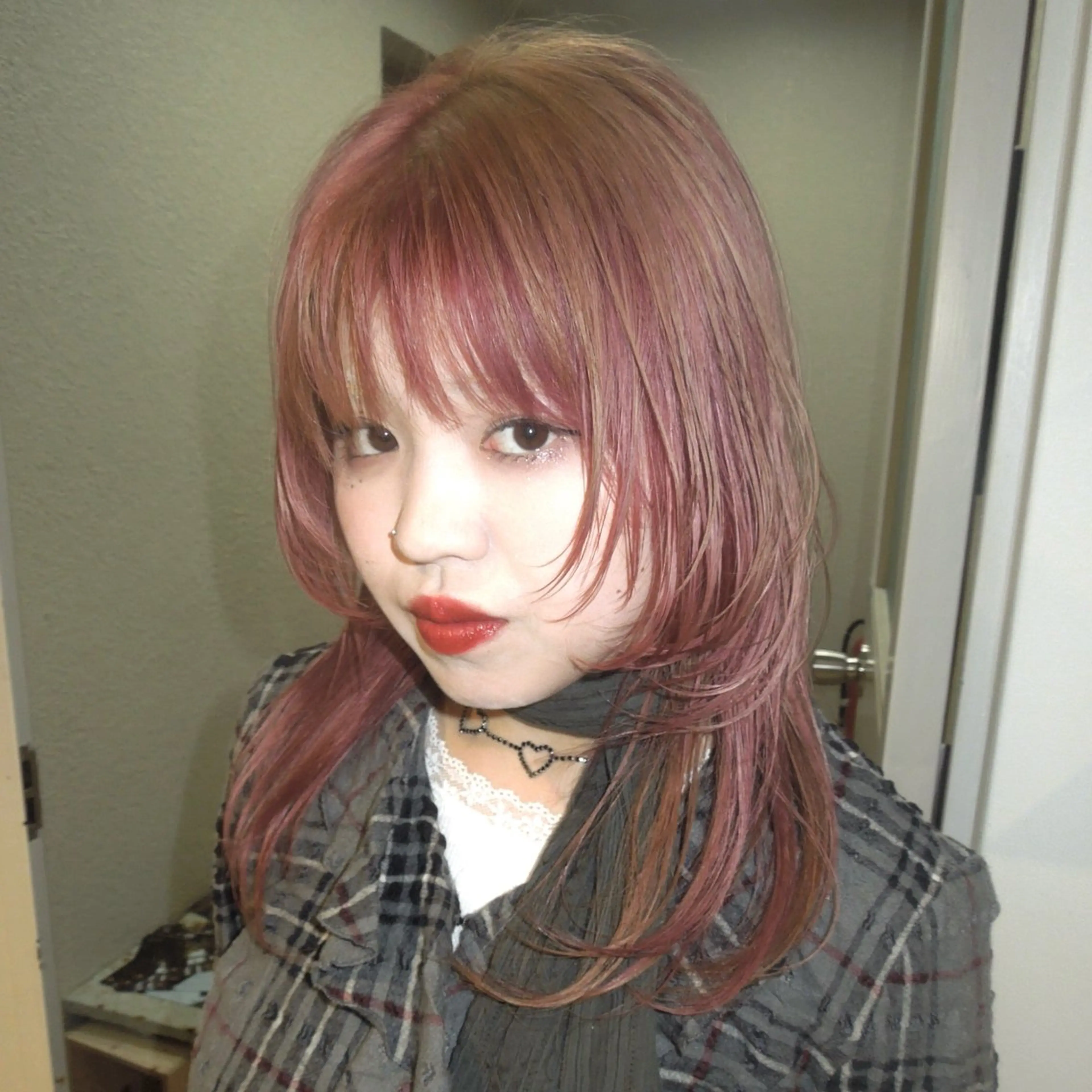 セミロング カラー カット ヘアカラー トリートメント タマキ/似合わせ カット/Wカラーのヘアスタイル