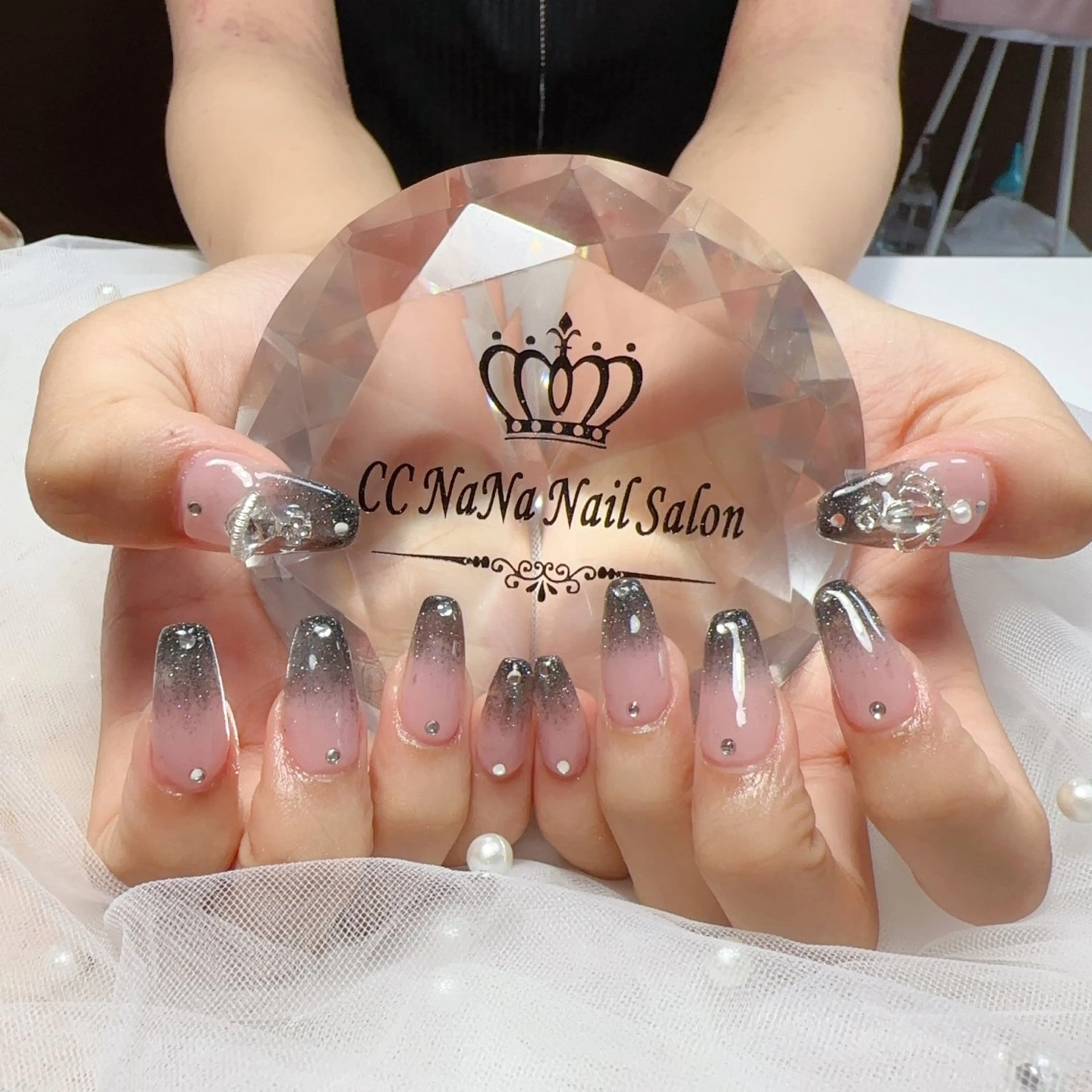 ネイル スカルプネイル ハンドネイル 💎CC・NaNa 韓国風ネイル🌙Cのネイルデザイン