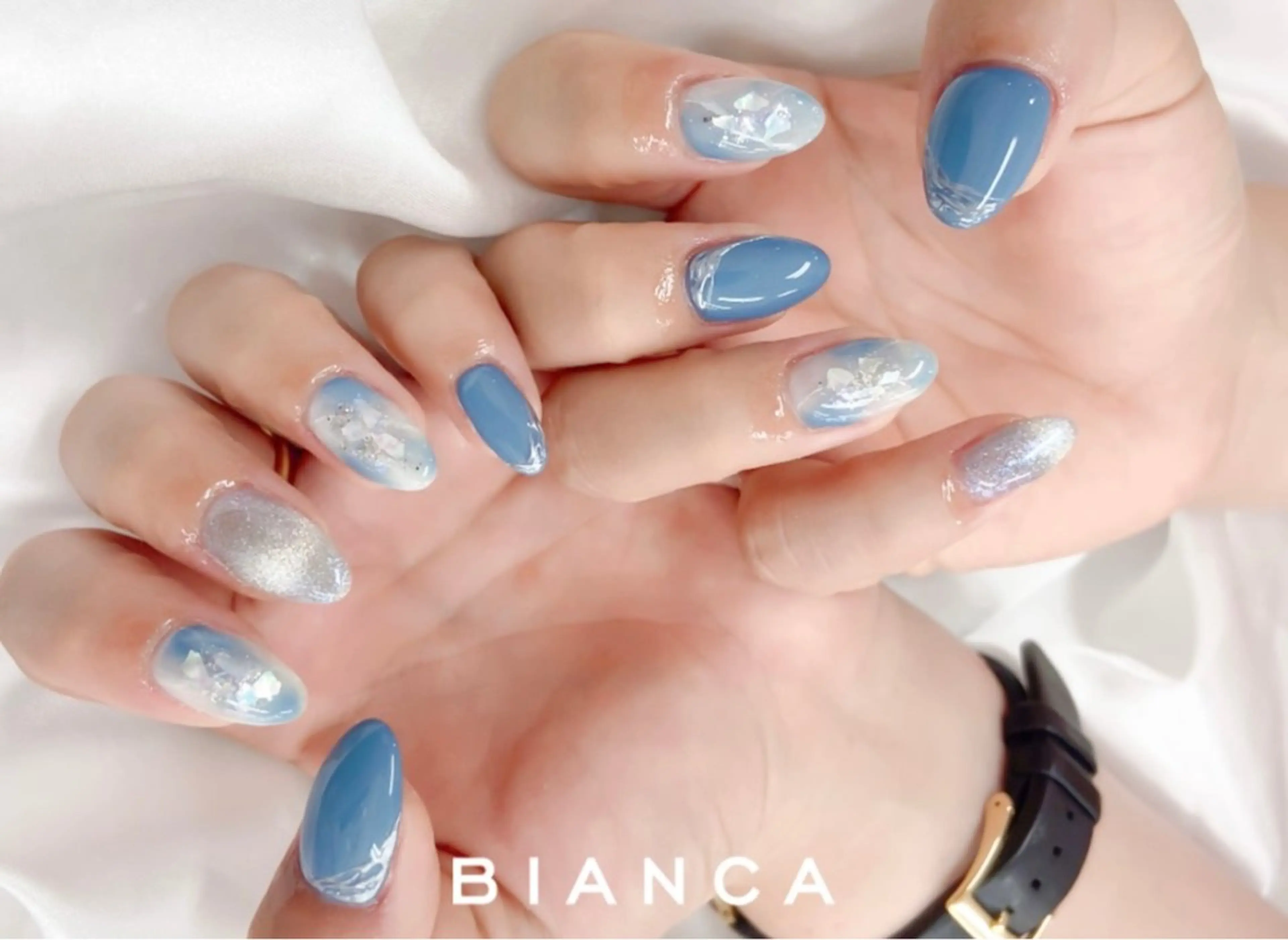 ネイル アートネイル フットネイル フレンチネイル ジェルネイル グラデーション Bianca市ヶ谷店 Aiuraのネイルデザイン