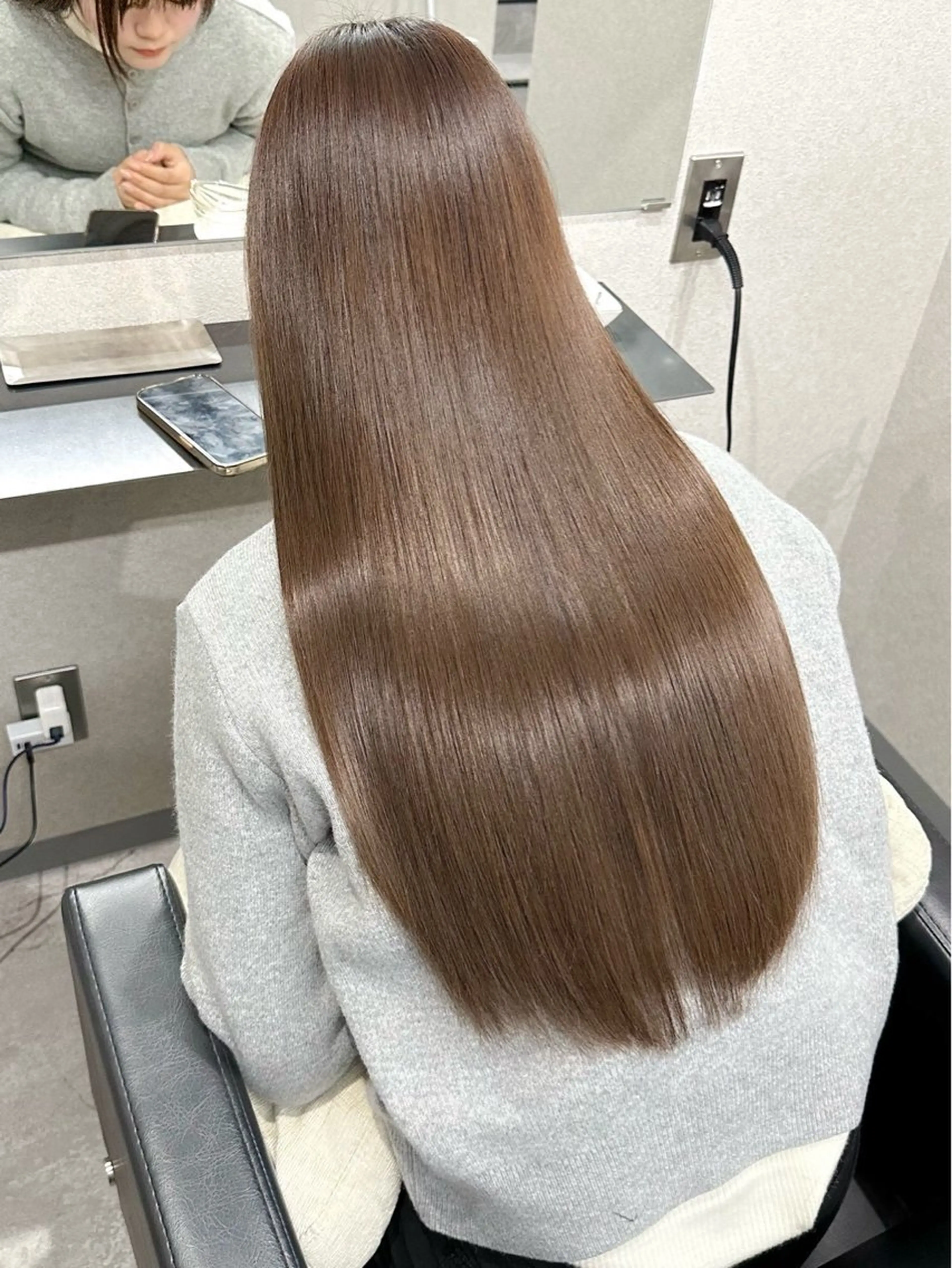 【大人気メニュー✨】艶カラー➕メンテナンスカット➕髪質改善TR２回転♻️¥13500→8000🫧の写真