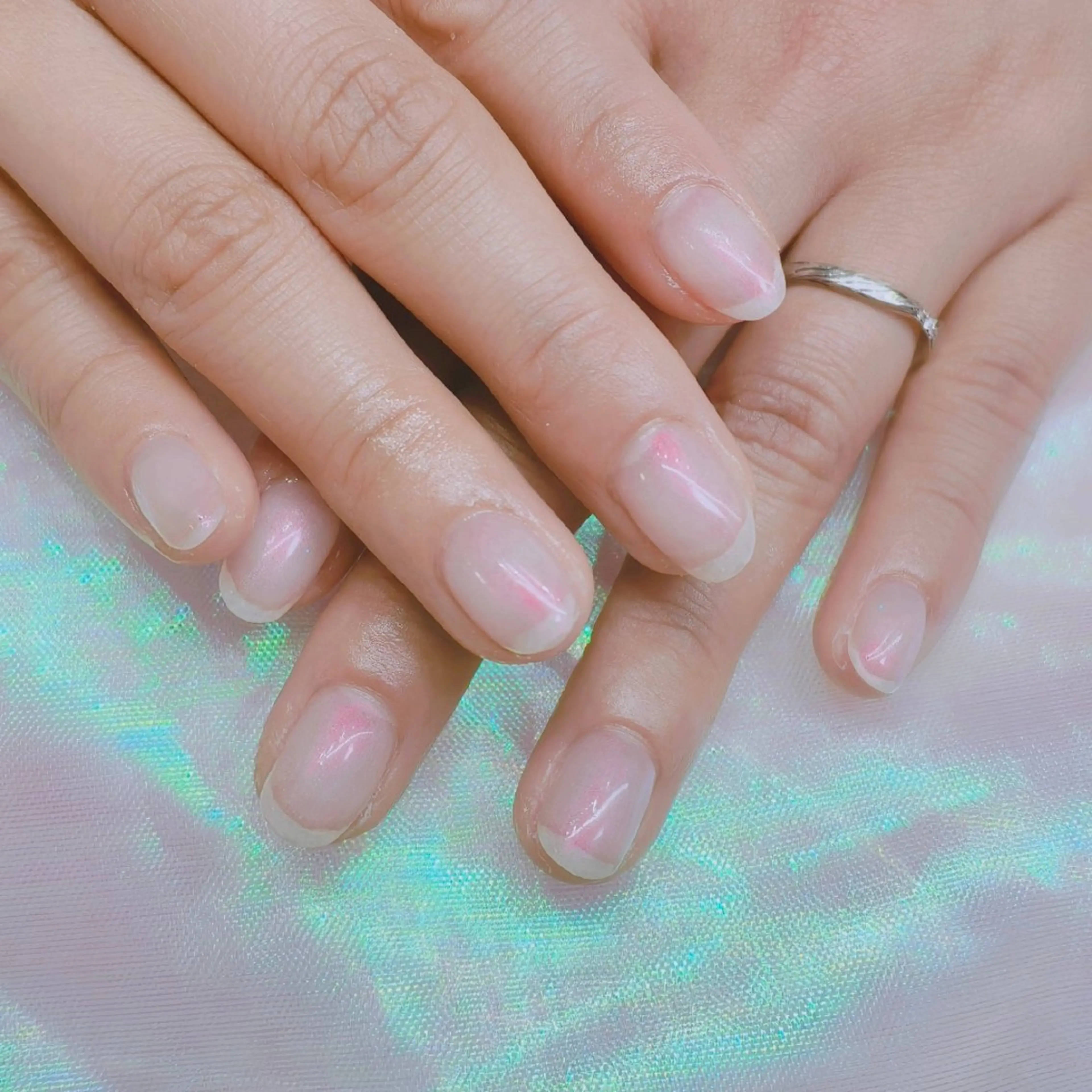 ネイル ニュアンスネイル ピンク U.NI所属・森川 雪のネイルデザイン