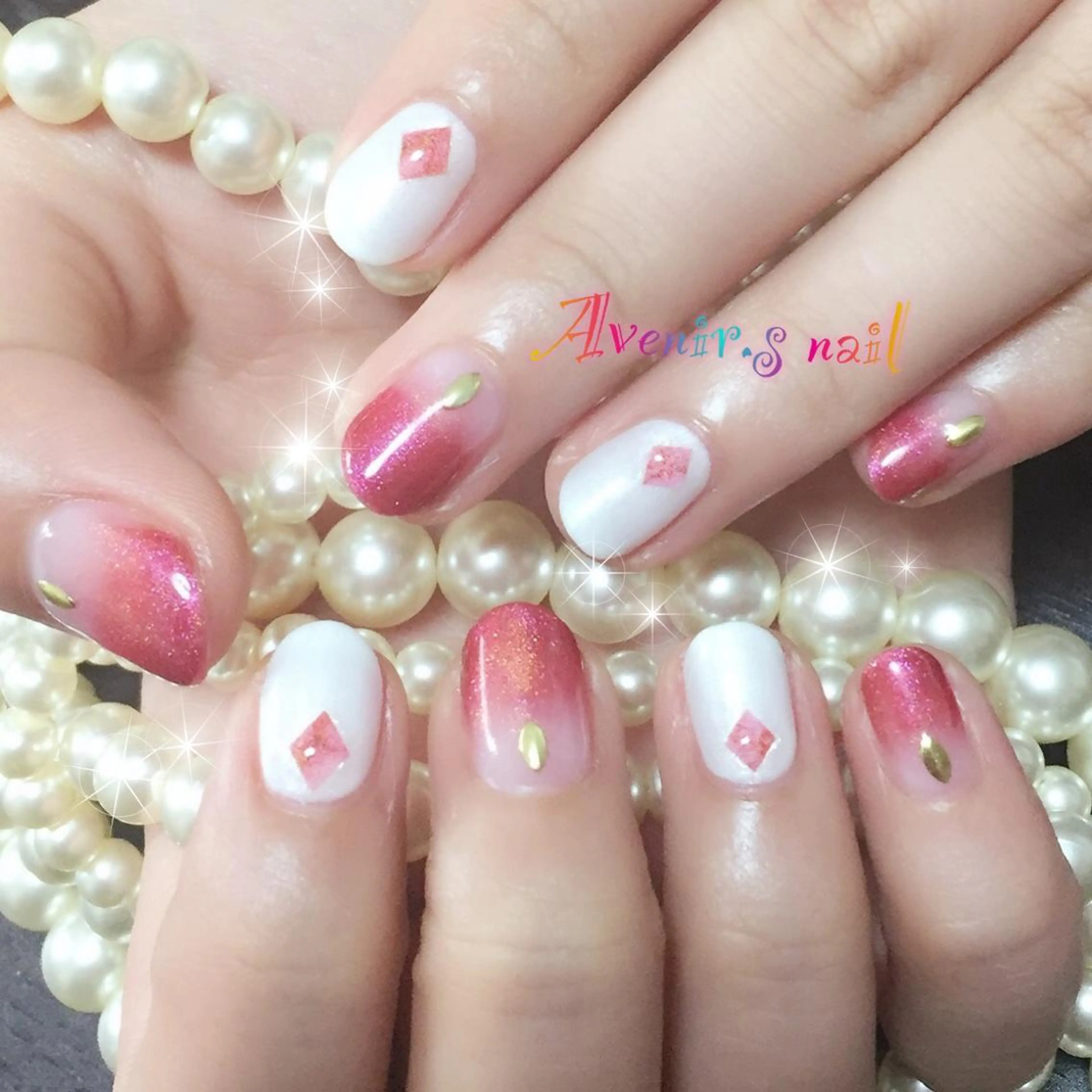 ネイル グラデーション マグネットネイル ワンカラーネイル Home Salon Avenir.のネイルデザイン