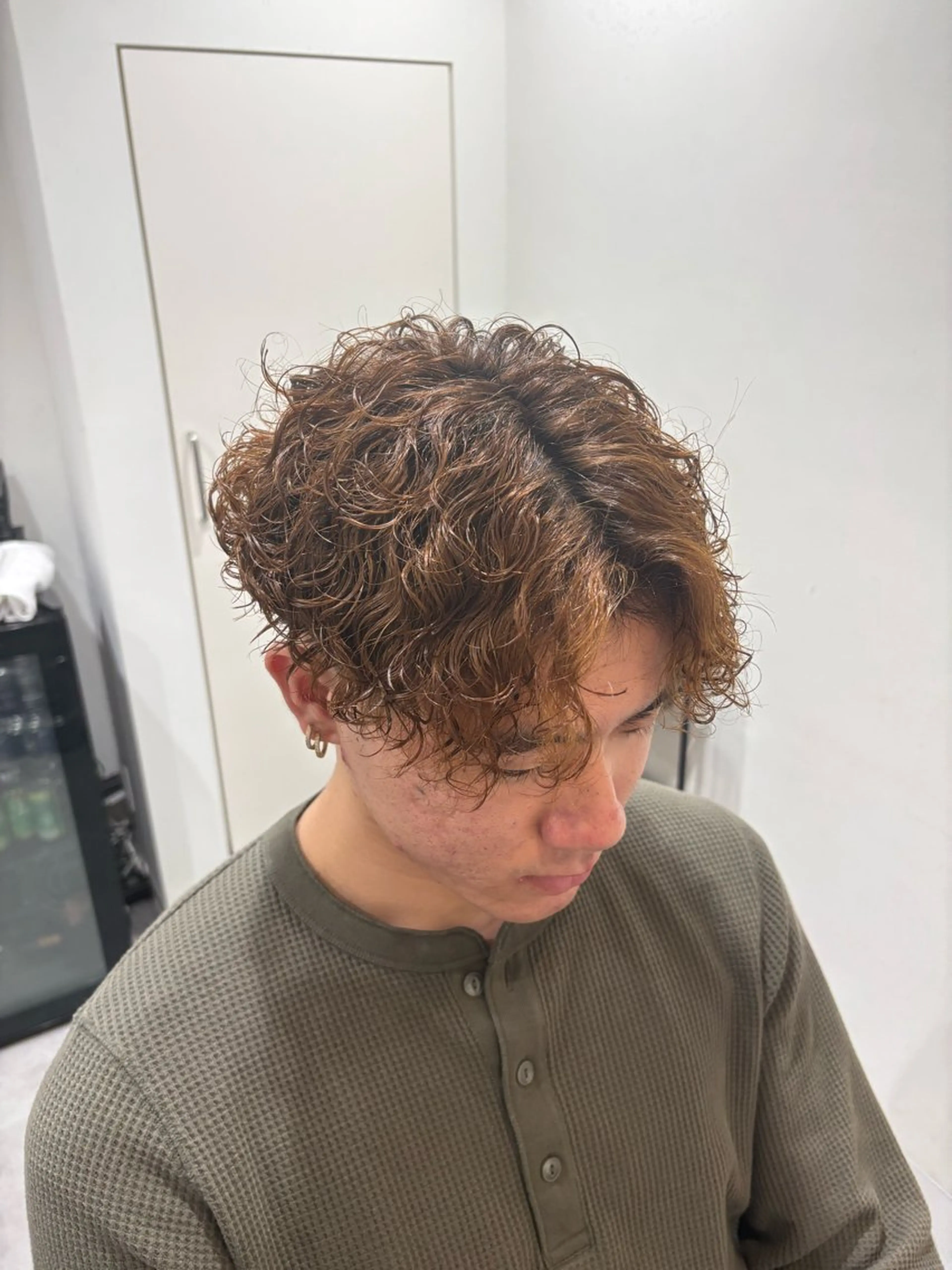 パーマ メンズ 波巻きパーマ カット パーマ 深澤 知樹のヘアスタイル