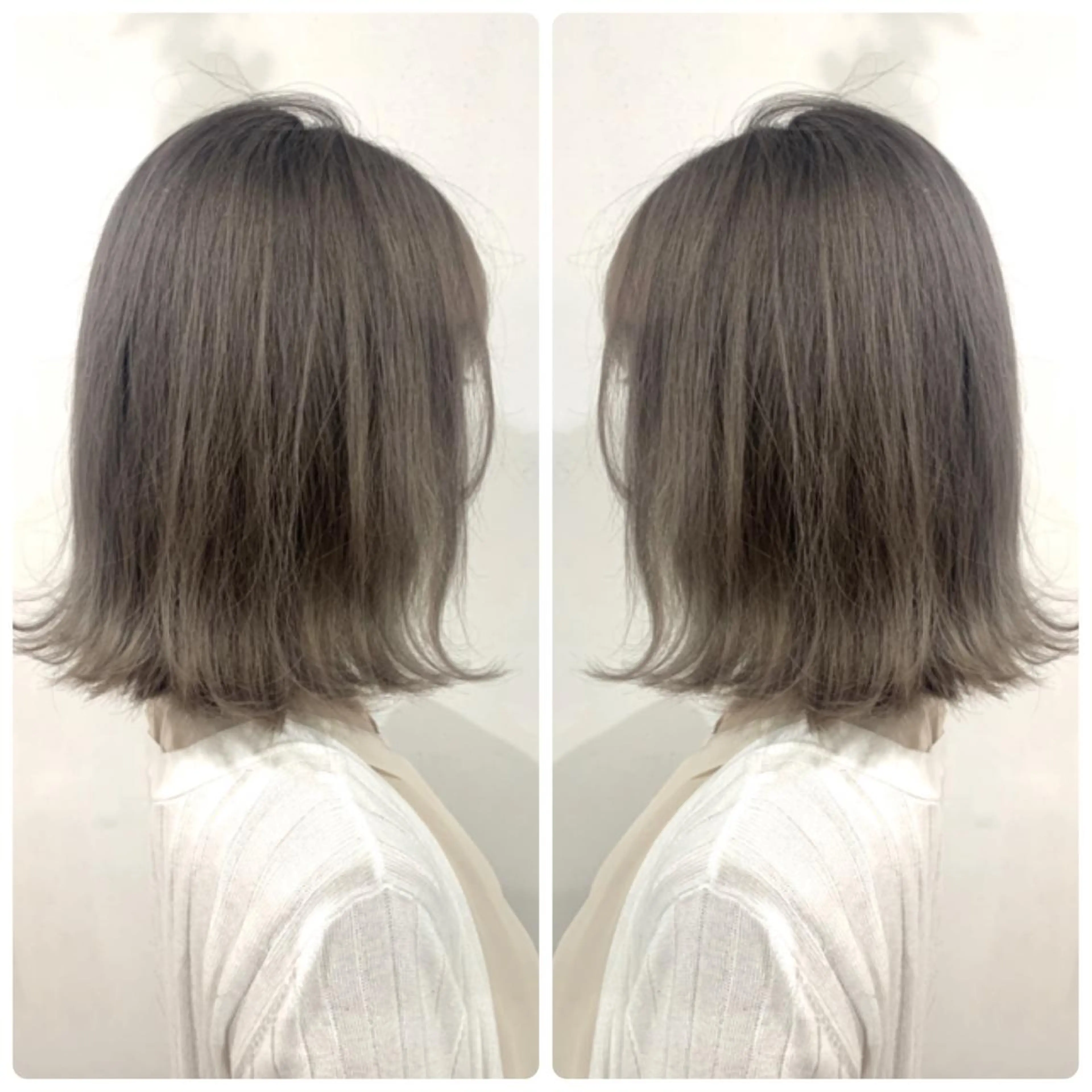 カラー ヘアカラー トリートメント 京都大人女性ショート 徒歩1分/秋山のヘアスタイル