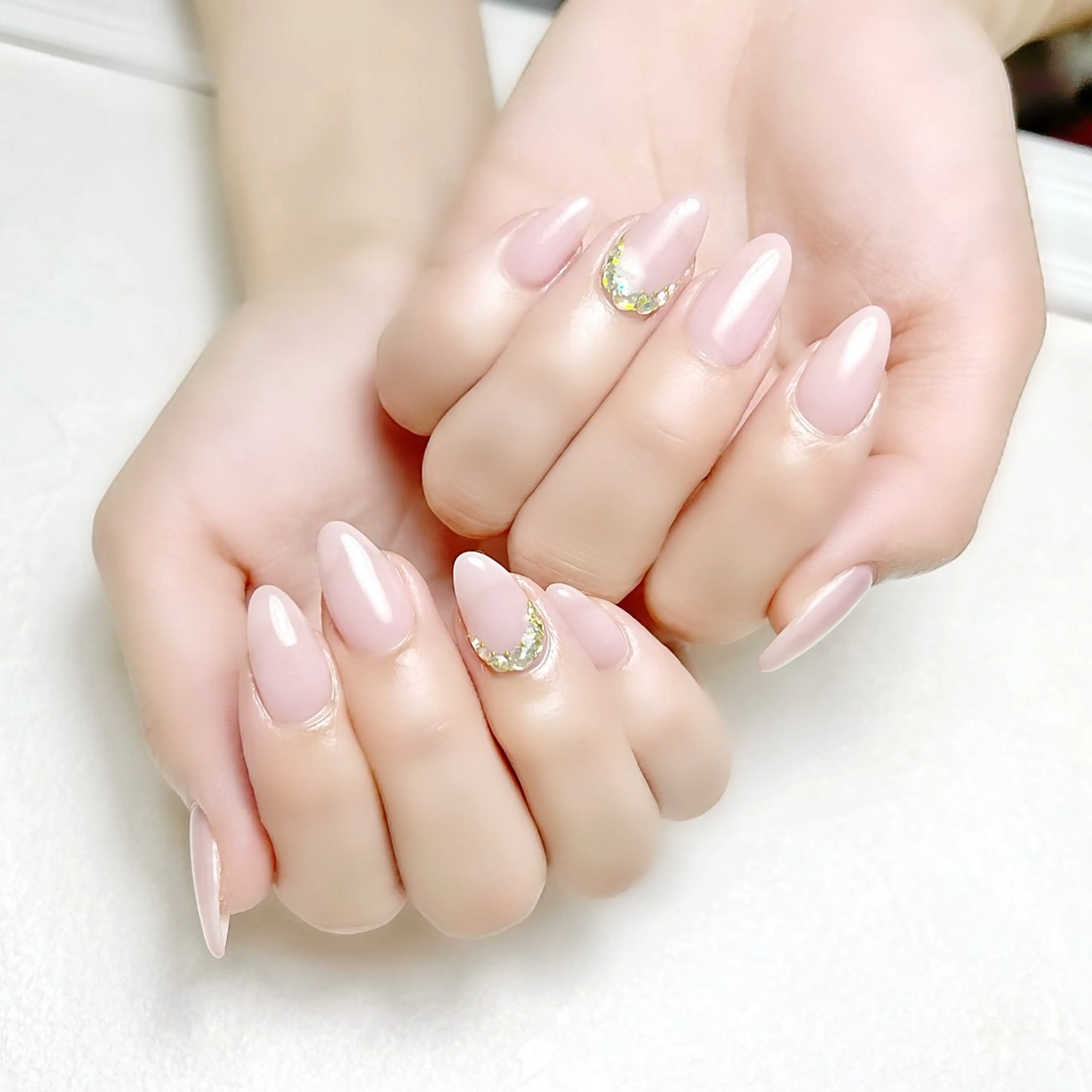 ネイル ガーリー オフィスネイル ピンク rouse nail RISATOのネイルデザイン