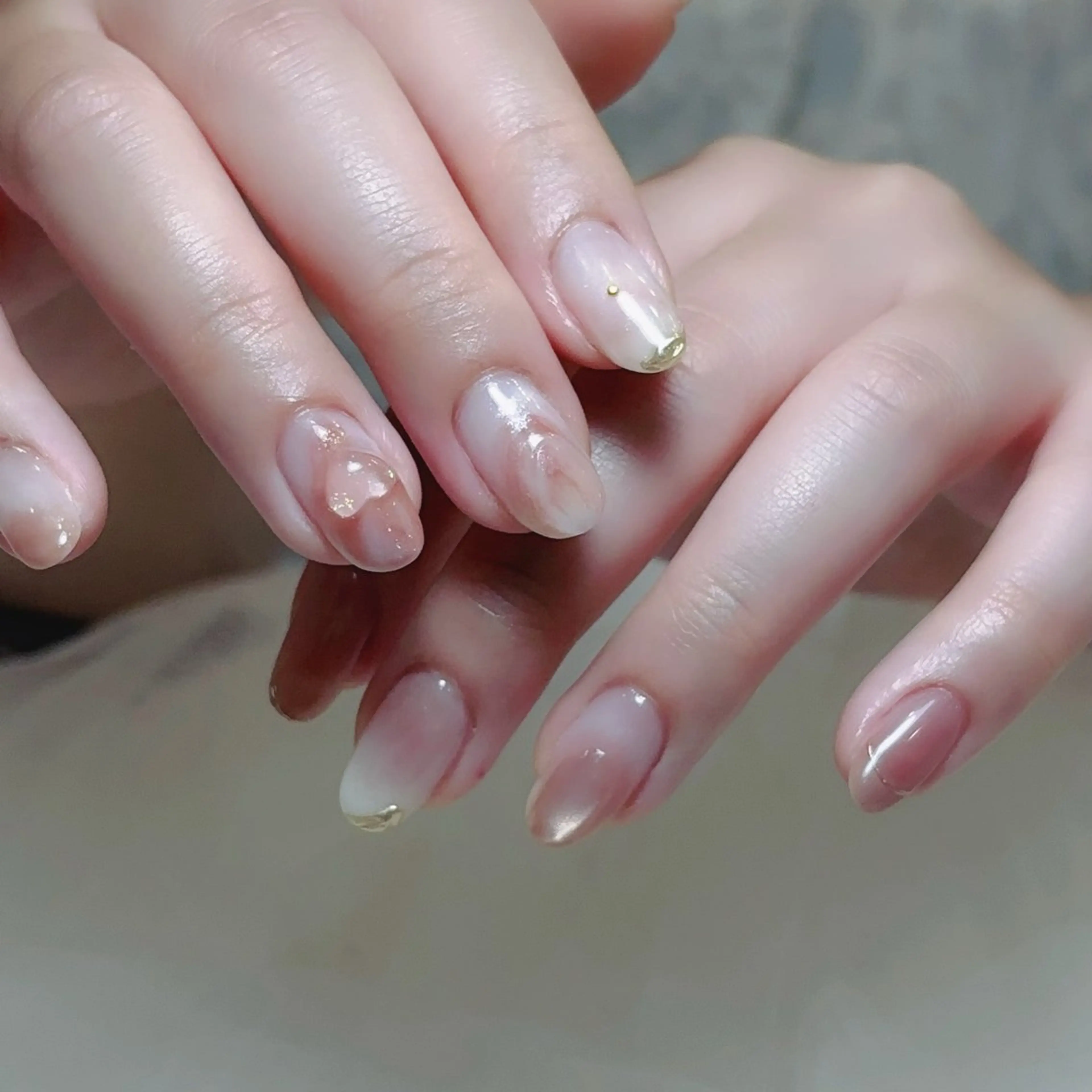 ネイル ニュアンスネイル ハンドネイル ハンドケア Riona 🌸上野のネイルデザイン