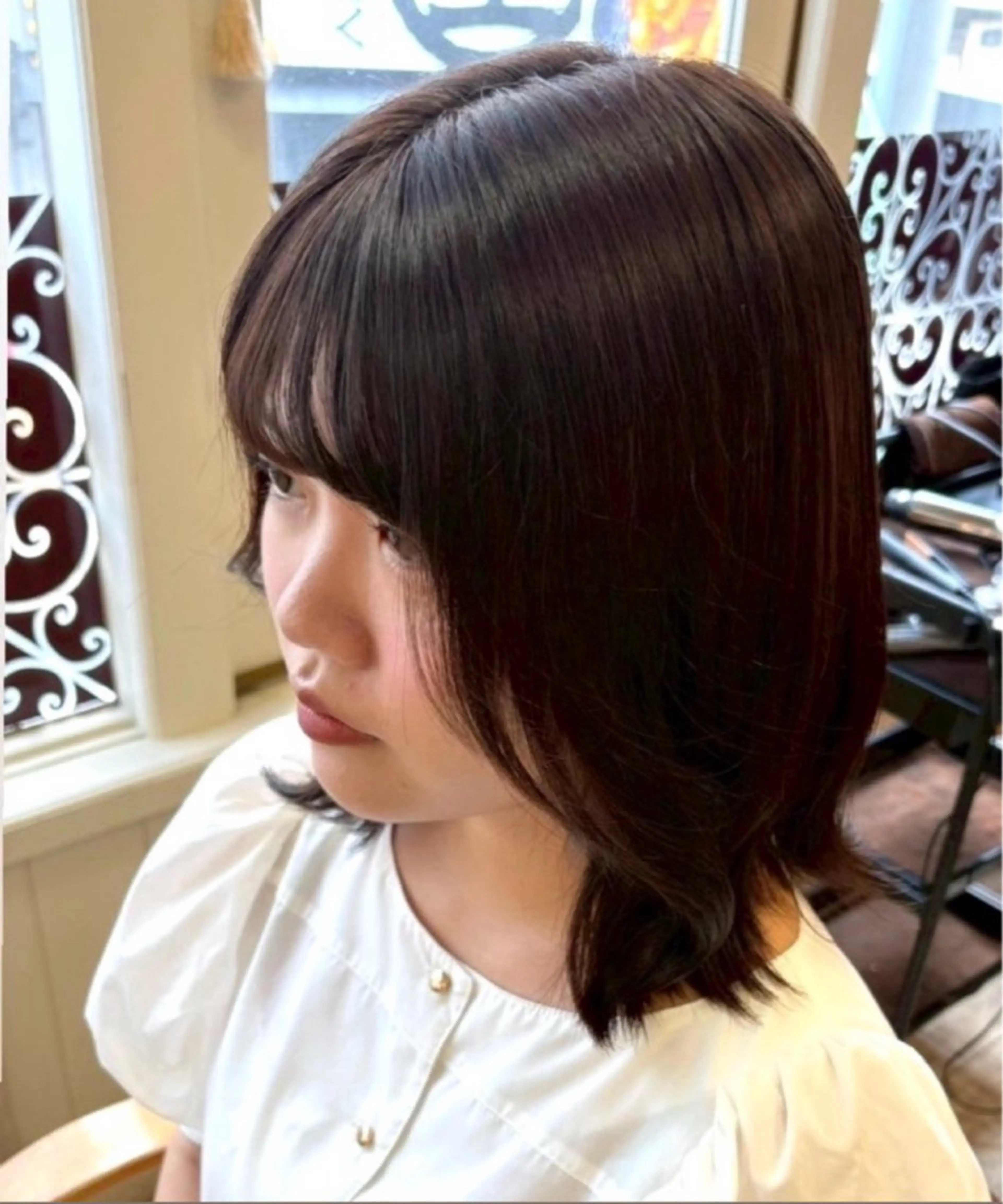 ミディアム カラー いもの こはるのヘアスタイル