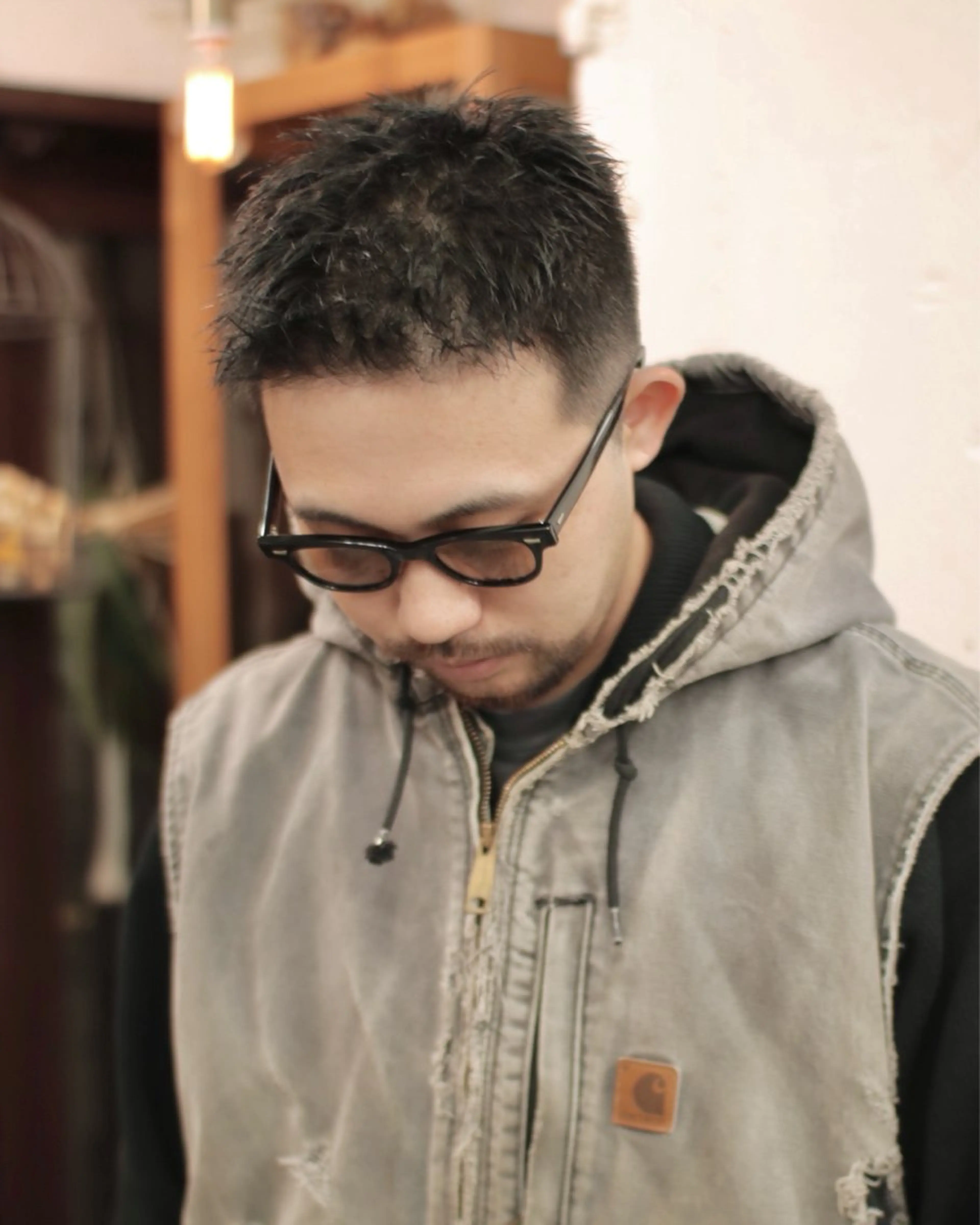 ショート メンズ カット 木村陸弥 似合わせ 透明感カラー🌿のヘアスタイル