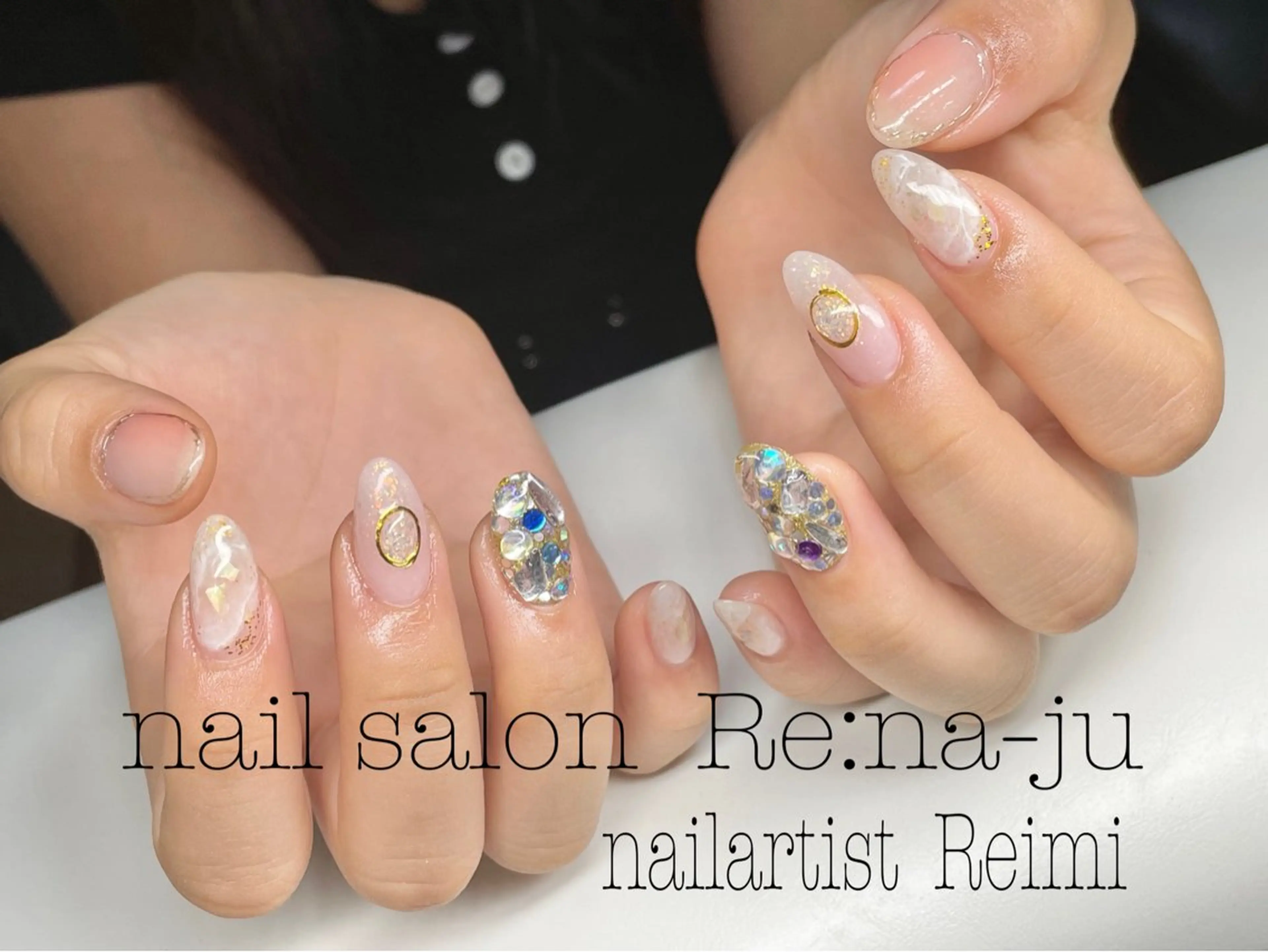 ネイル 持ち込み Rena-ju キャサディのネイルデザイン