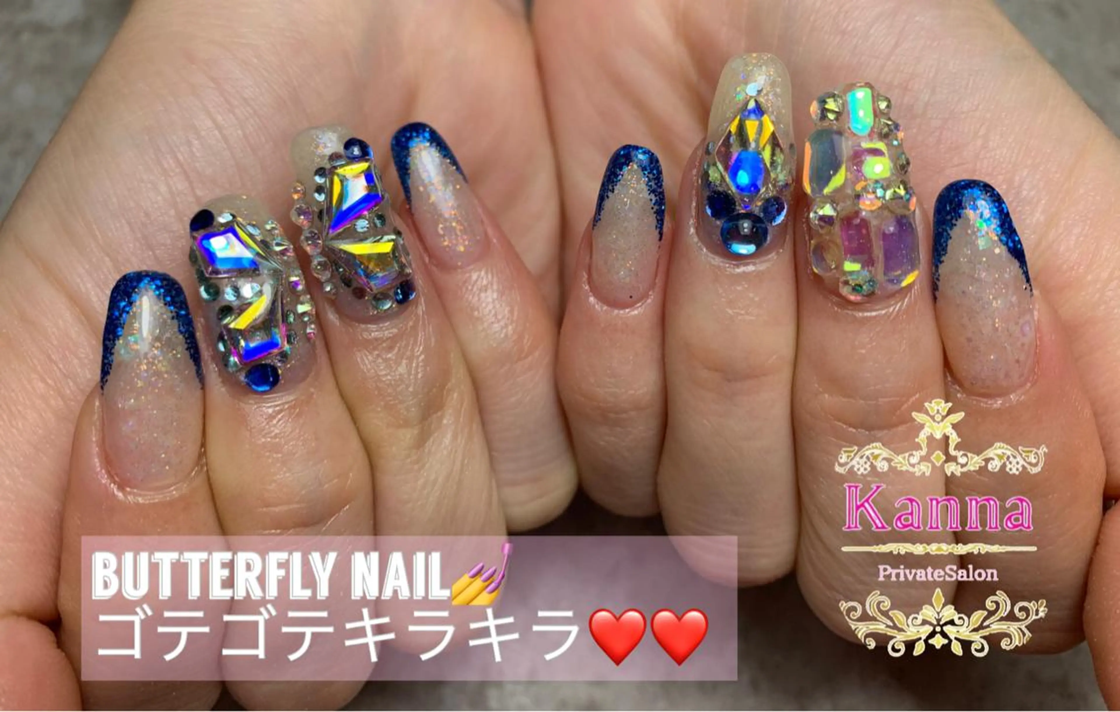 ネイル キラキラネイル Kanna Yuki カンナユキのネイルデザイン