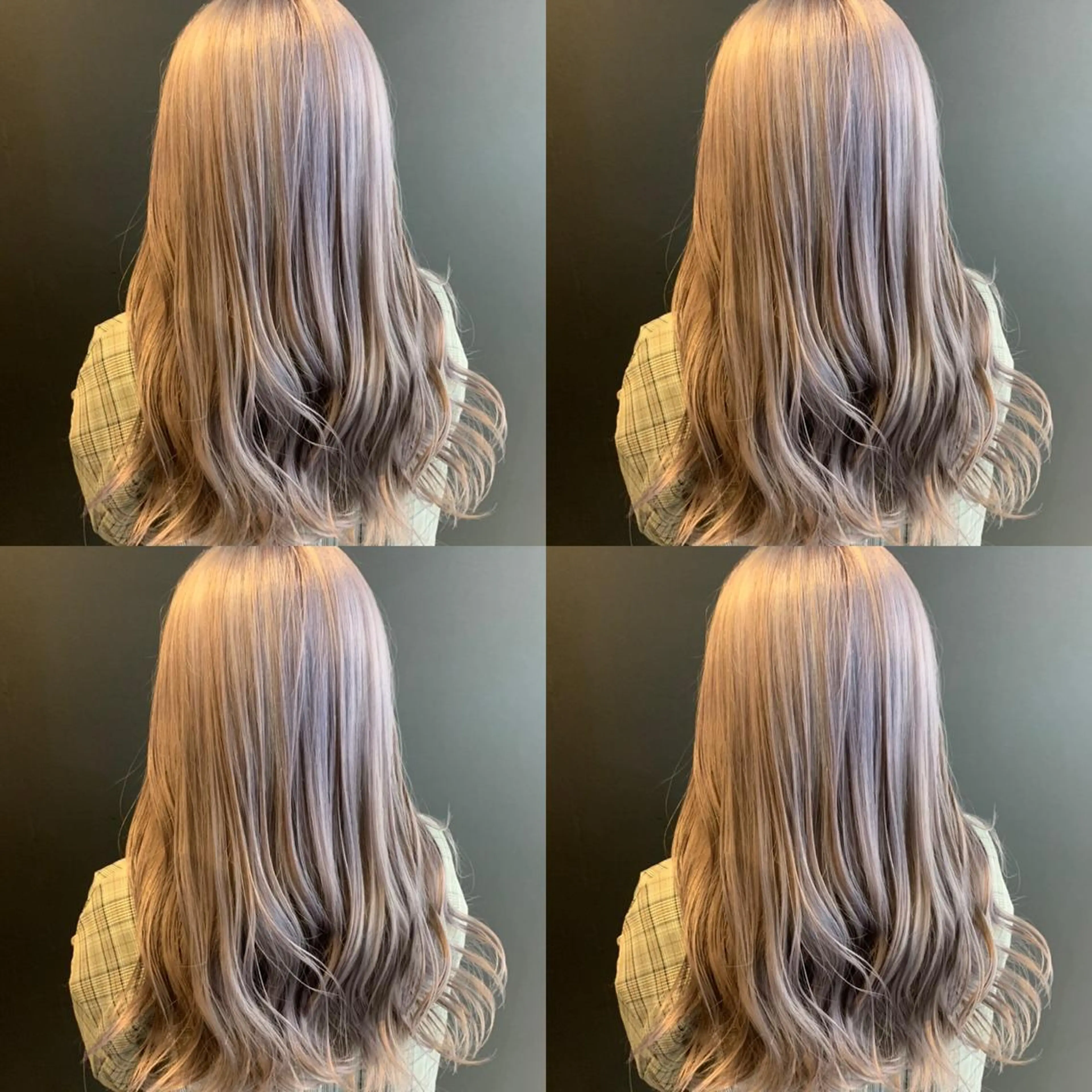 セミロング カラー ラベンダーカラー ✨髪質改善✖︎韓国 レイヤー✨ナカムラのヘアスタイル