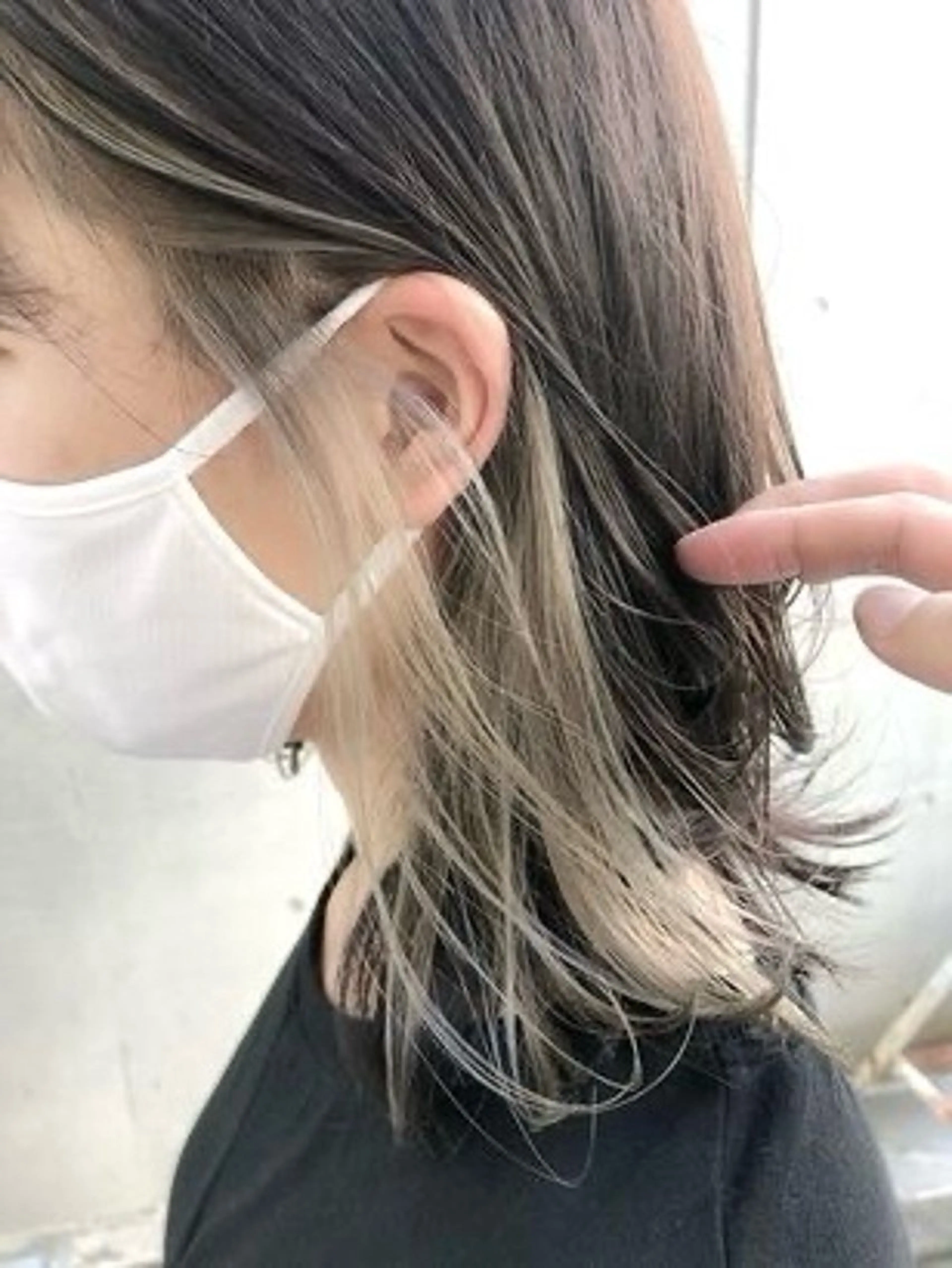 カラー 成瀬メンズ パーマ清水大隼のヘアスタイル
