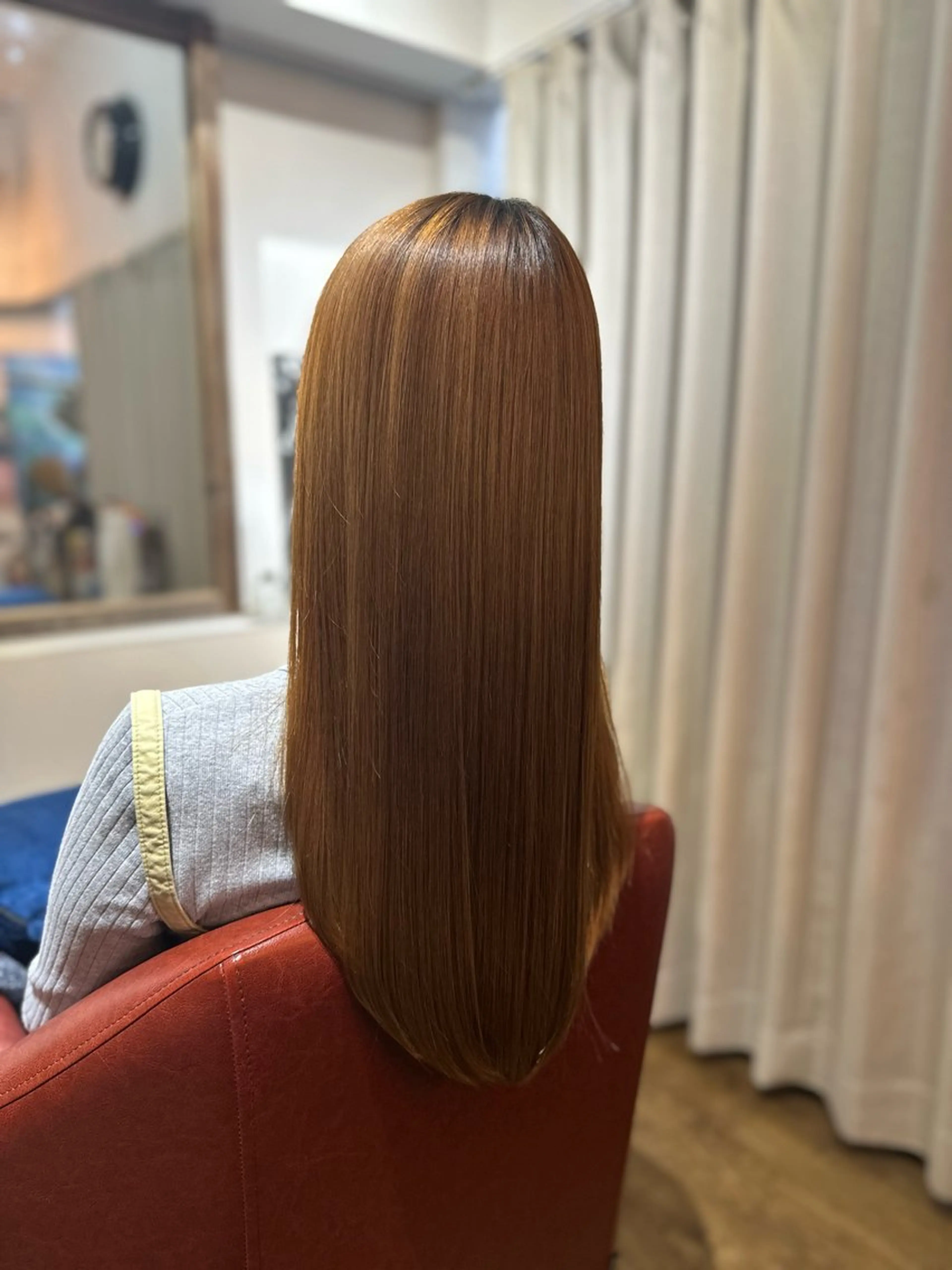 ロング パーマ 切りっぱなしボブ ボブ 髪質改善 韓国風ヘア トリートメント 髪質改善/縮毛矯正 ボブ/Ryuseiのヘアスタイル