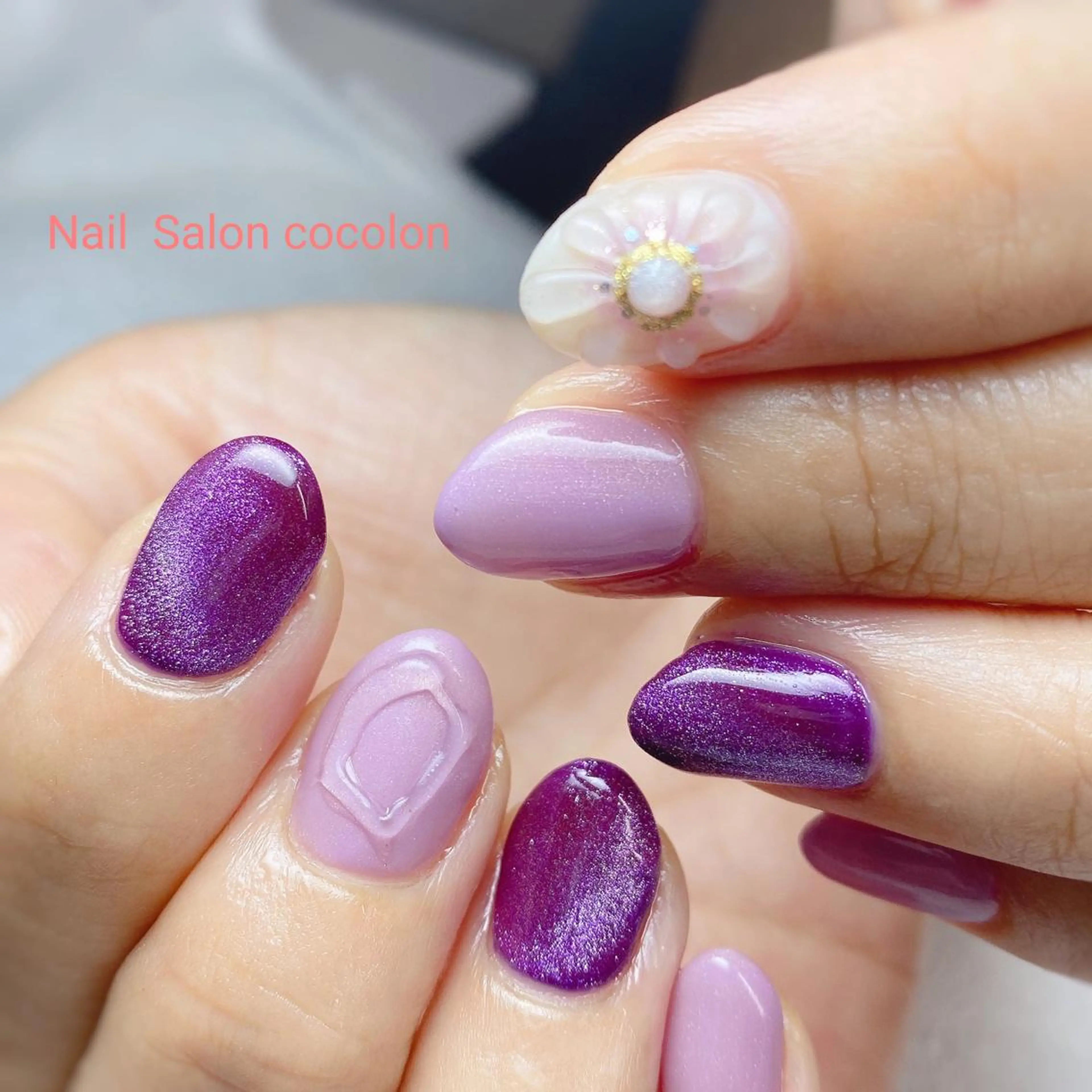 ネイル アートネイル マグネットネイル ハンドネイル 柴崎 美幸のネイルデザイン