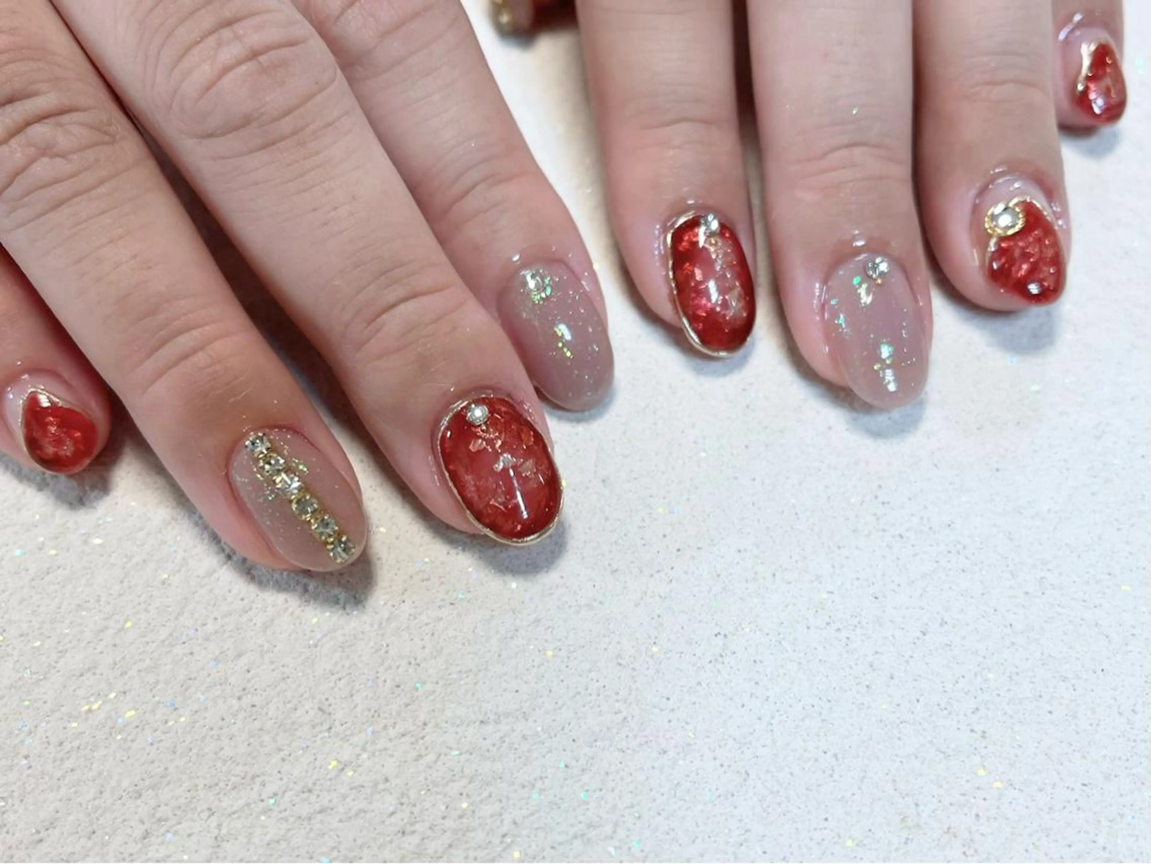 ご新規様限定❣️定額ネイルコースB💅オフなし・ドライケア込みの写真
