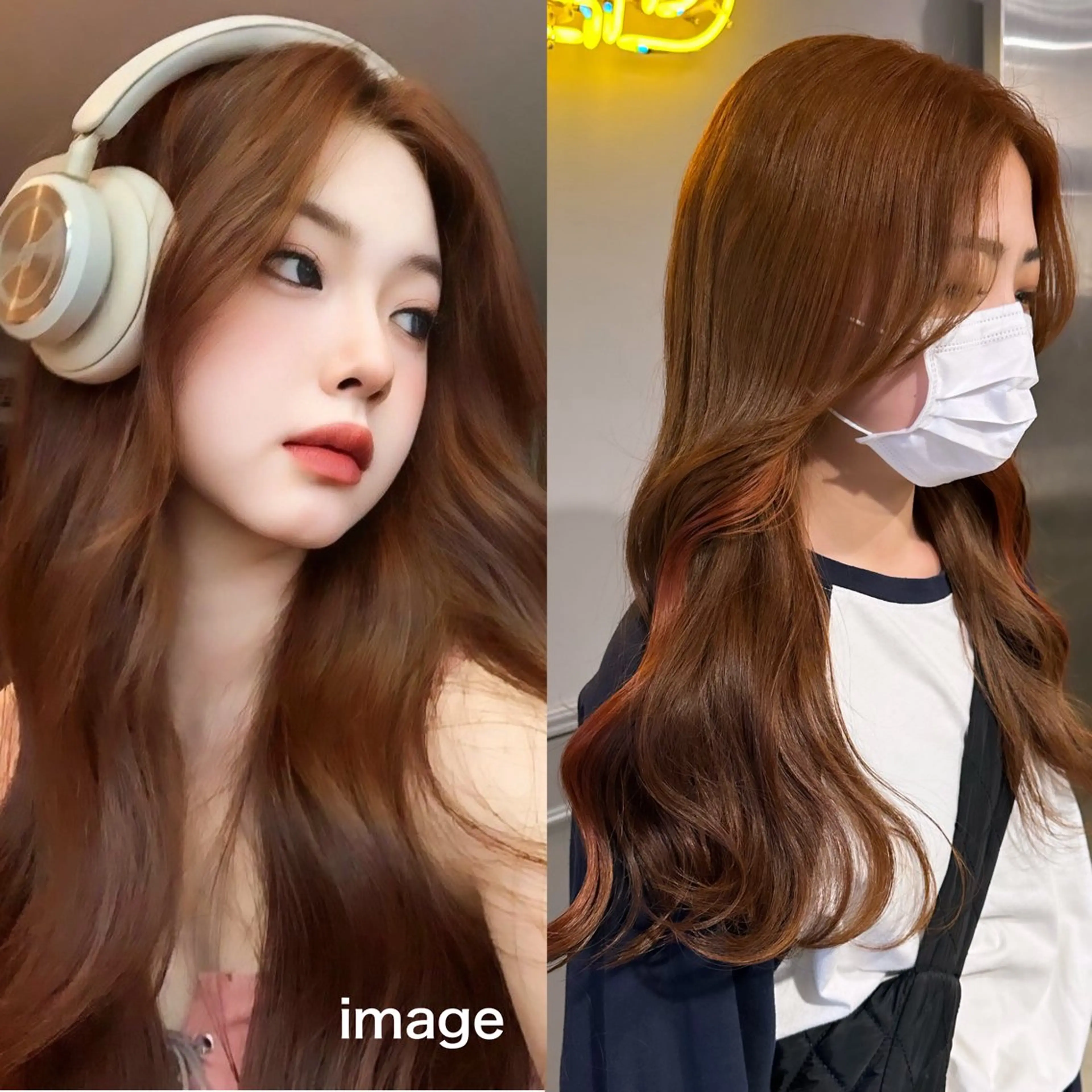 ロング カラー ベージュカラー 黒髪 ブリーチ ブルーカラー ブルーブラック 🪞ハイトーン🪞 🤍waka🤍のヘアスタイル