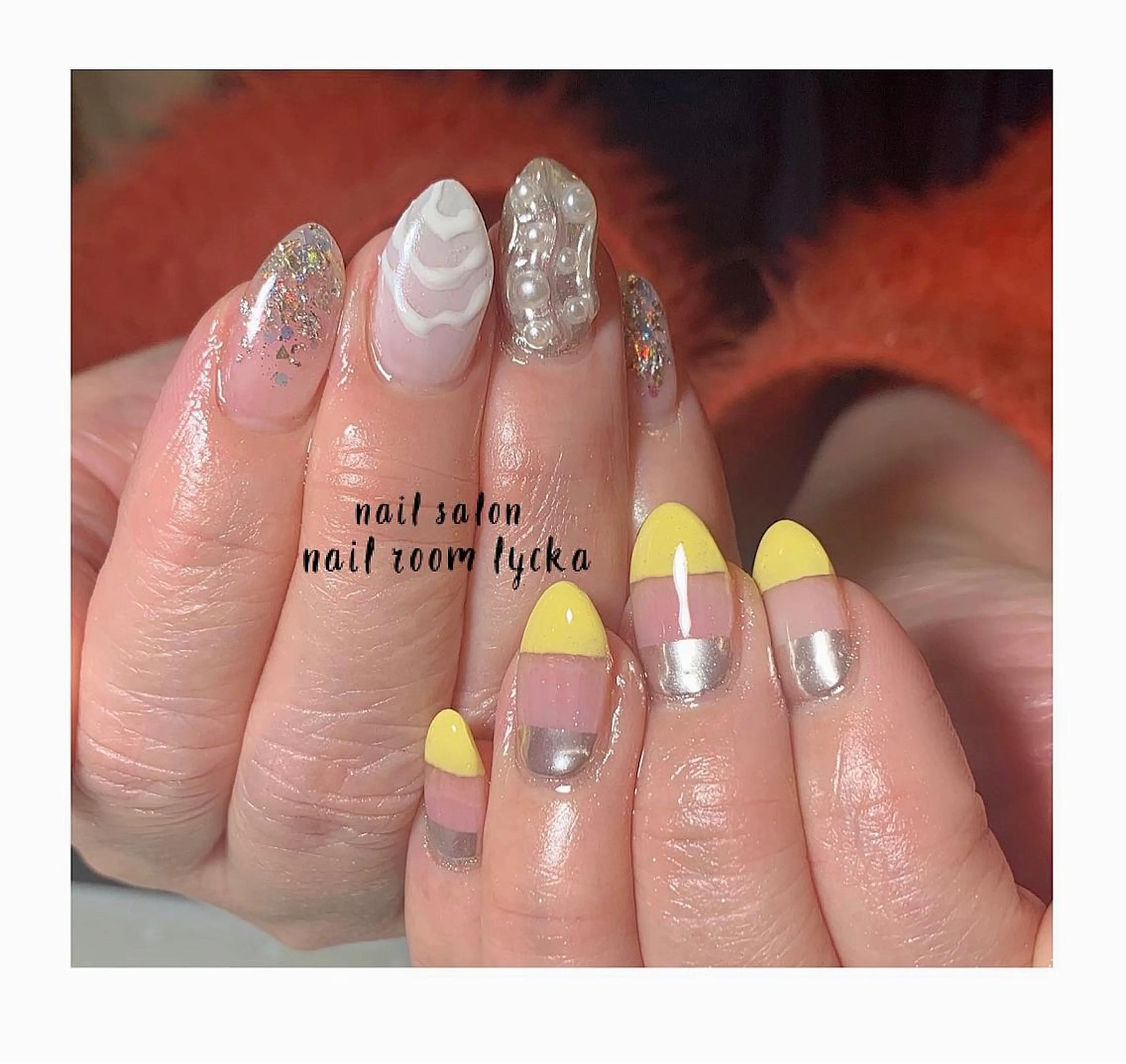 ネイル ジェルネイル パラジェル 冬ネイル ﾈｲﾙﾙｰﾑﾘｯｶ 𝐦𝐚𝐲𝐮のネイルデザイン