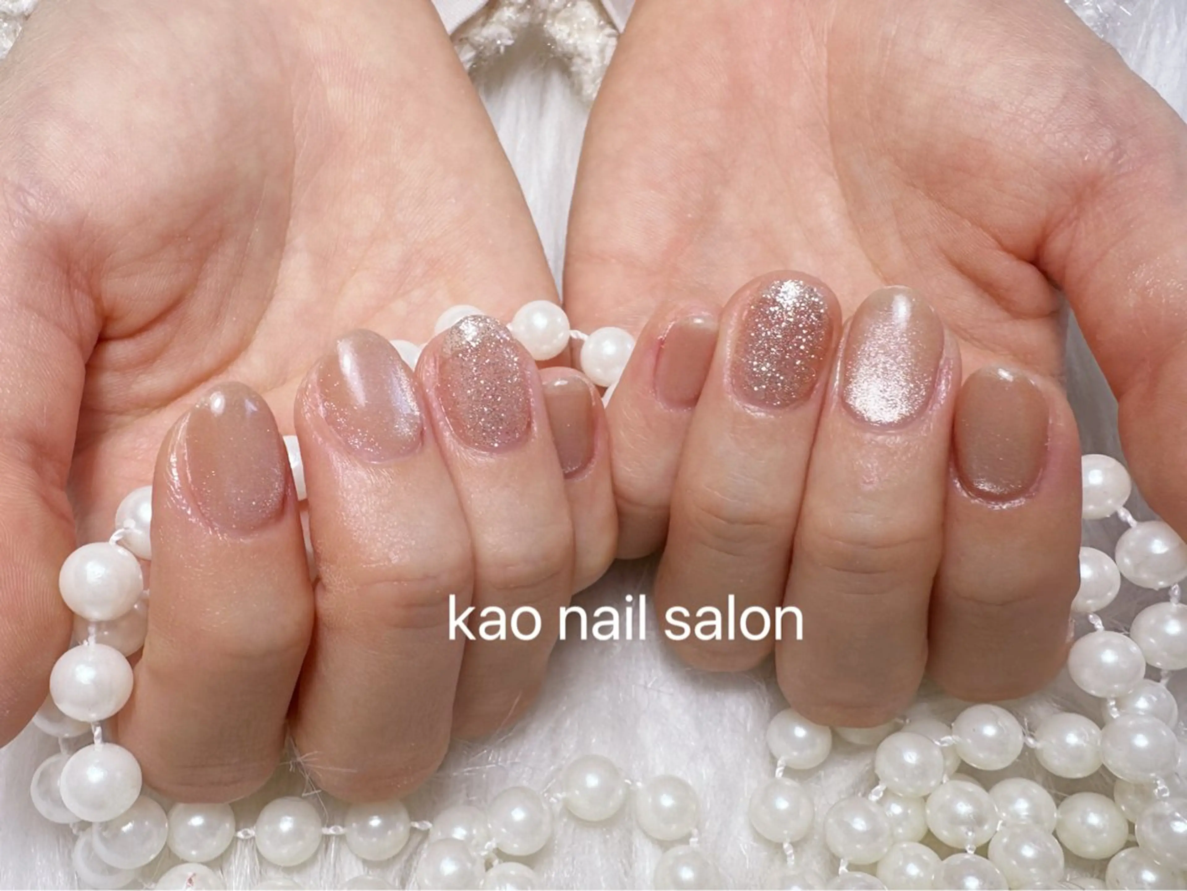 ネイル ハンドネイル kao nail マグネット/長さだしのネイルデザイン