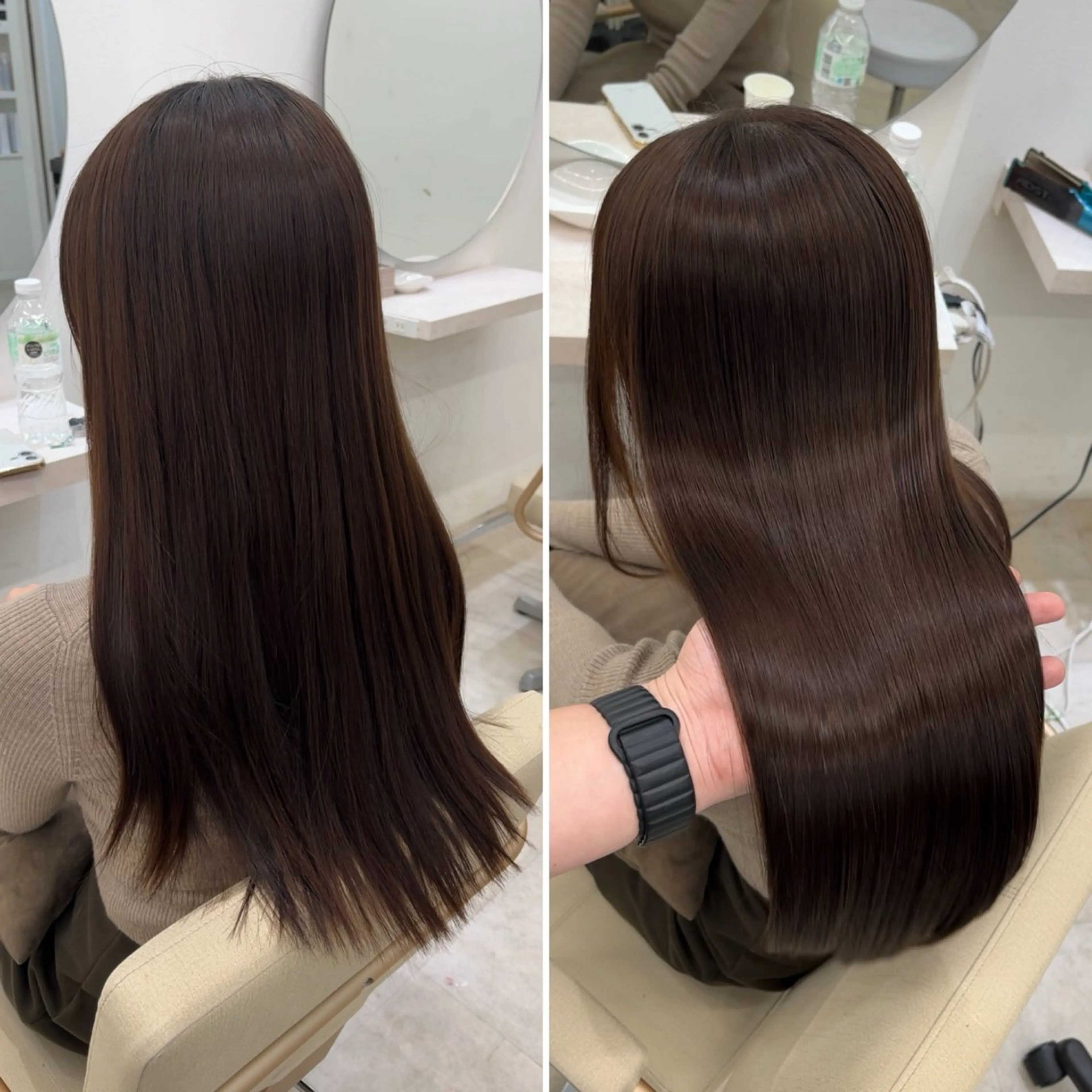 ロング カット ヘアカラー トリートメント 髪質改善/縮毛矯正 梅田茶屋町/西尾祐作のヘアスタイル