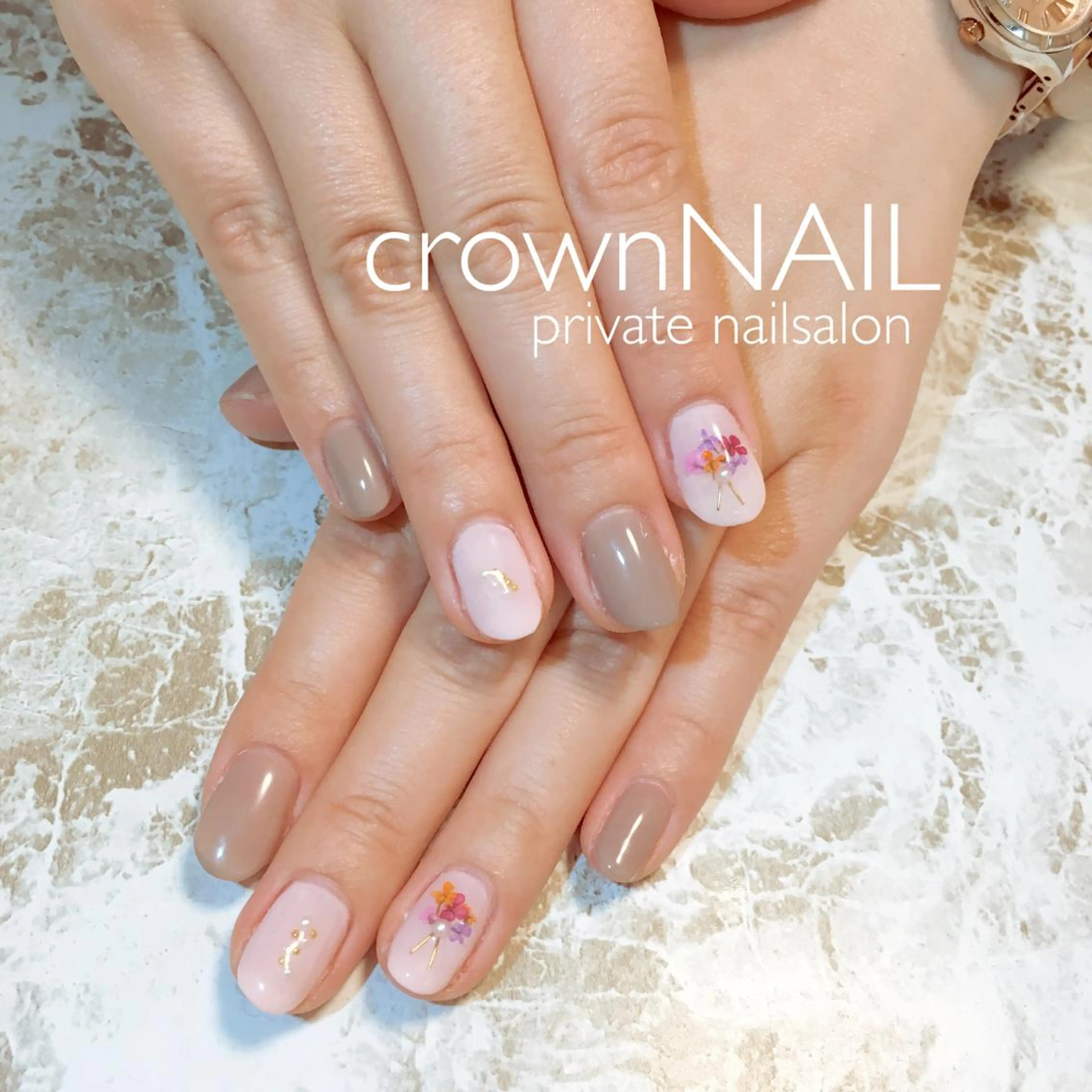ネイル 長さ出し シンプルネイル ensowa✱laf NAILのネイルデザイン
