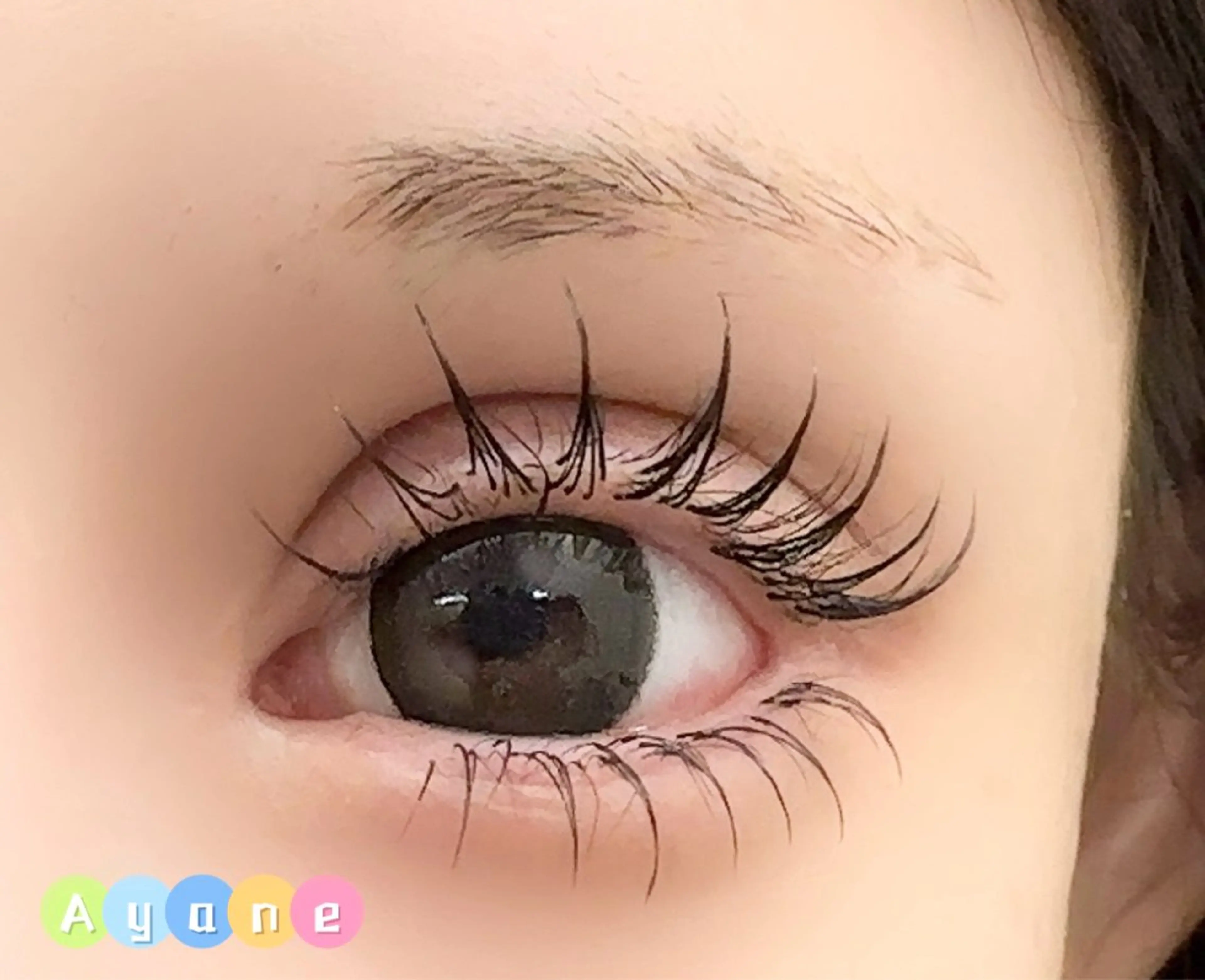 マツエク・マツパ 付け放題 バインドロック 束感まつ毛 フラットラッシュ 韓国風マツエク ACIEL EYELASH SALON所属・あ やねのマツエク・マツパデザイン