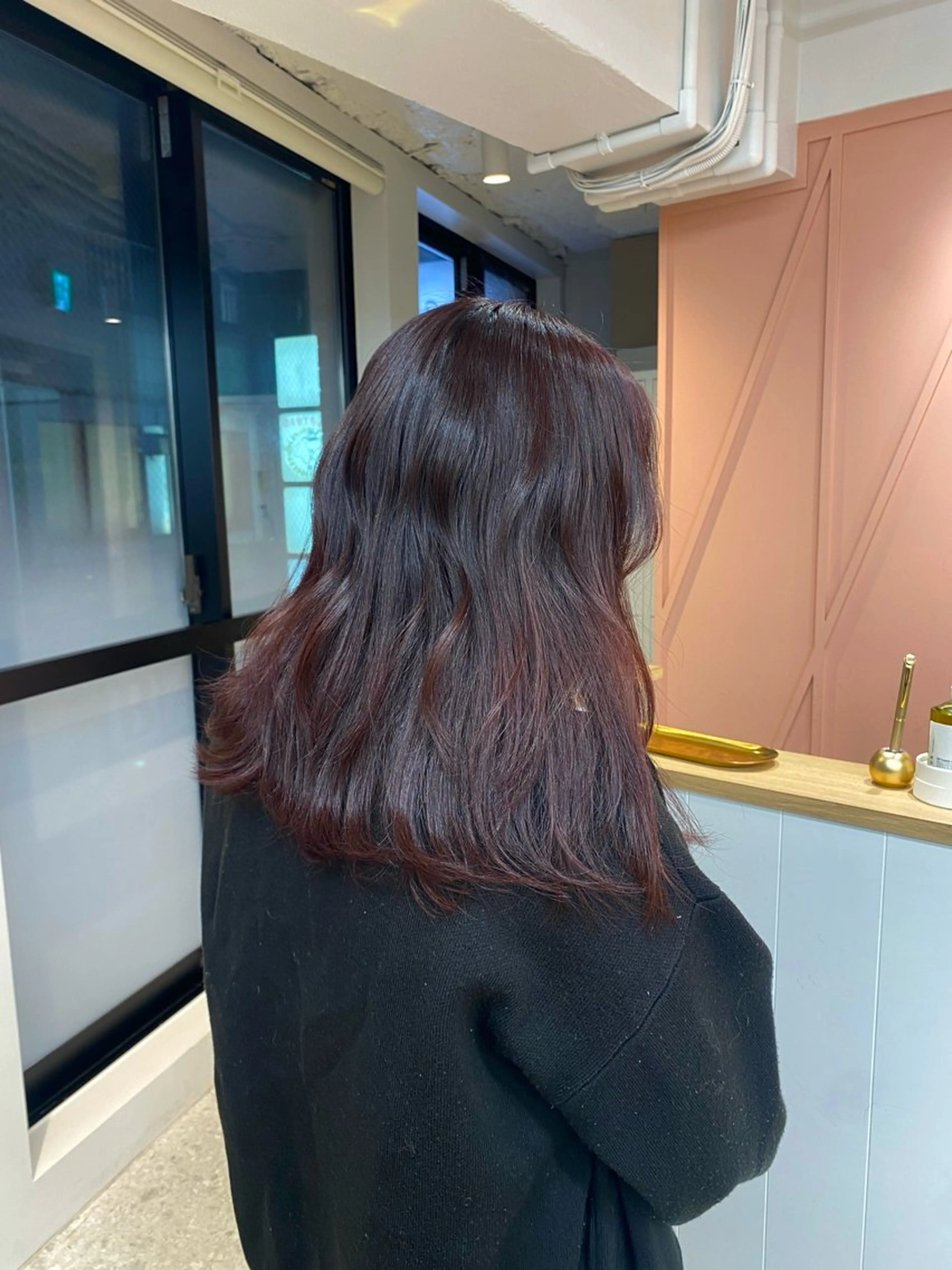 カラー ピンクカラー バイオレットカラー バイオレットピンク a. ririのヘアスタイル