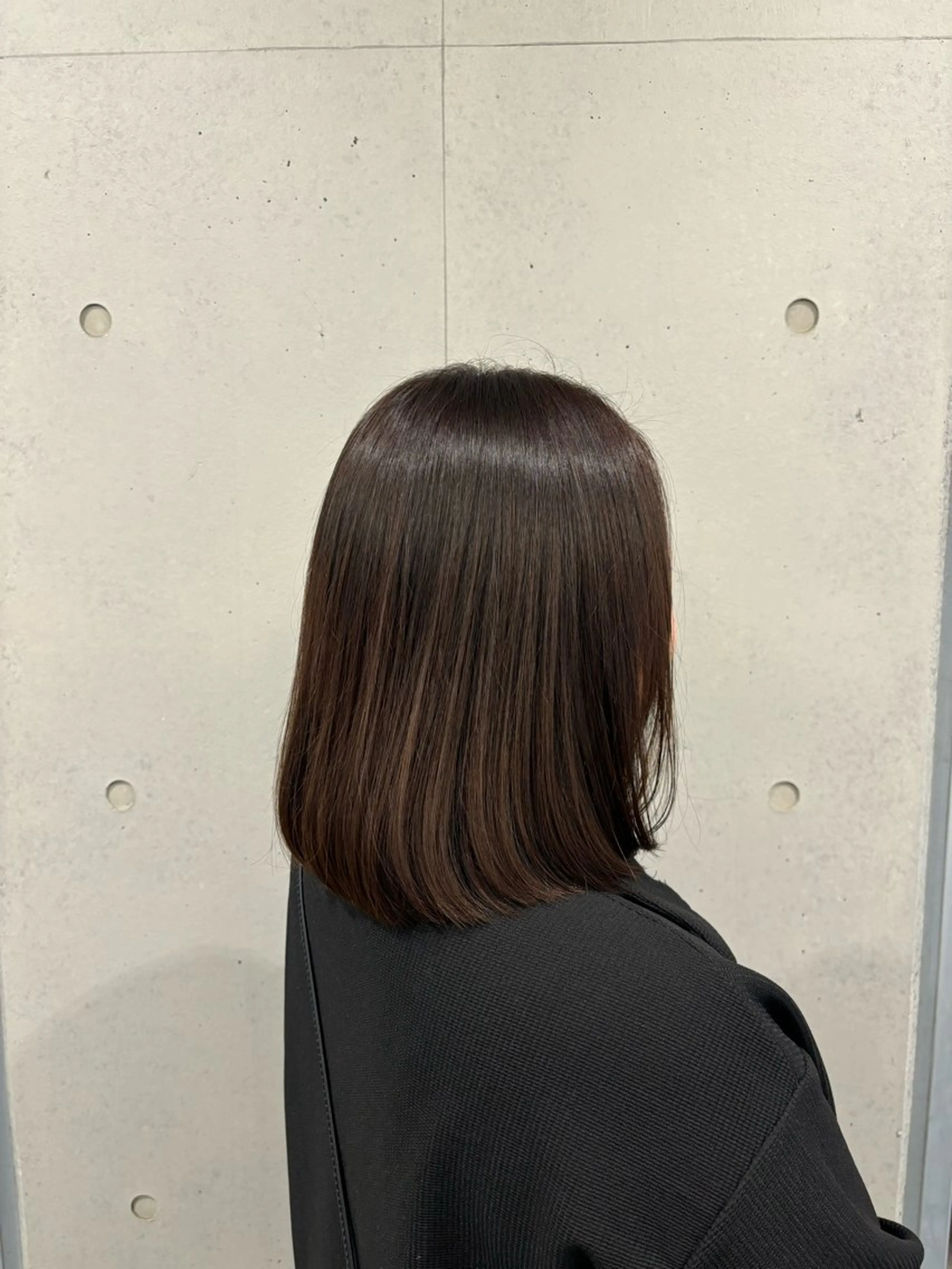 ミディアム カラー カット ヘアカラー カット/暖色カラー/ rikako🌻のヘアスタイル