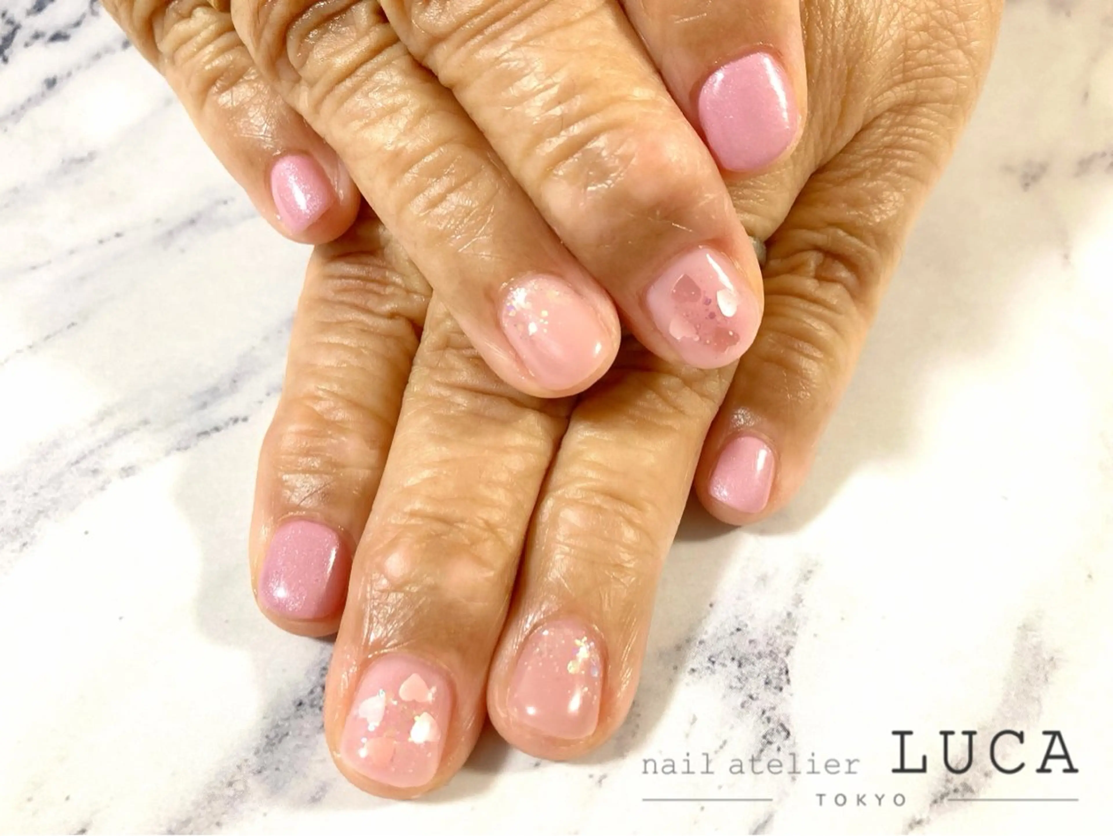 ネイル フレンチネイル ジェルネイル パラジェル ネイルアトリエルカ 落合のネイルデザイン