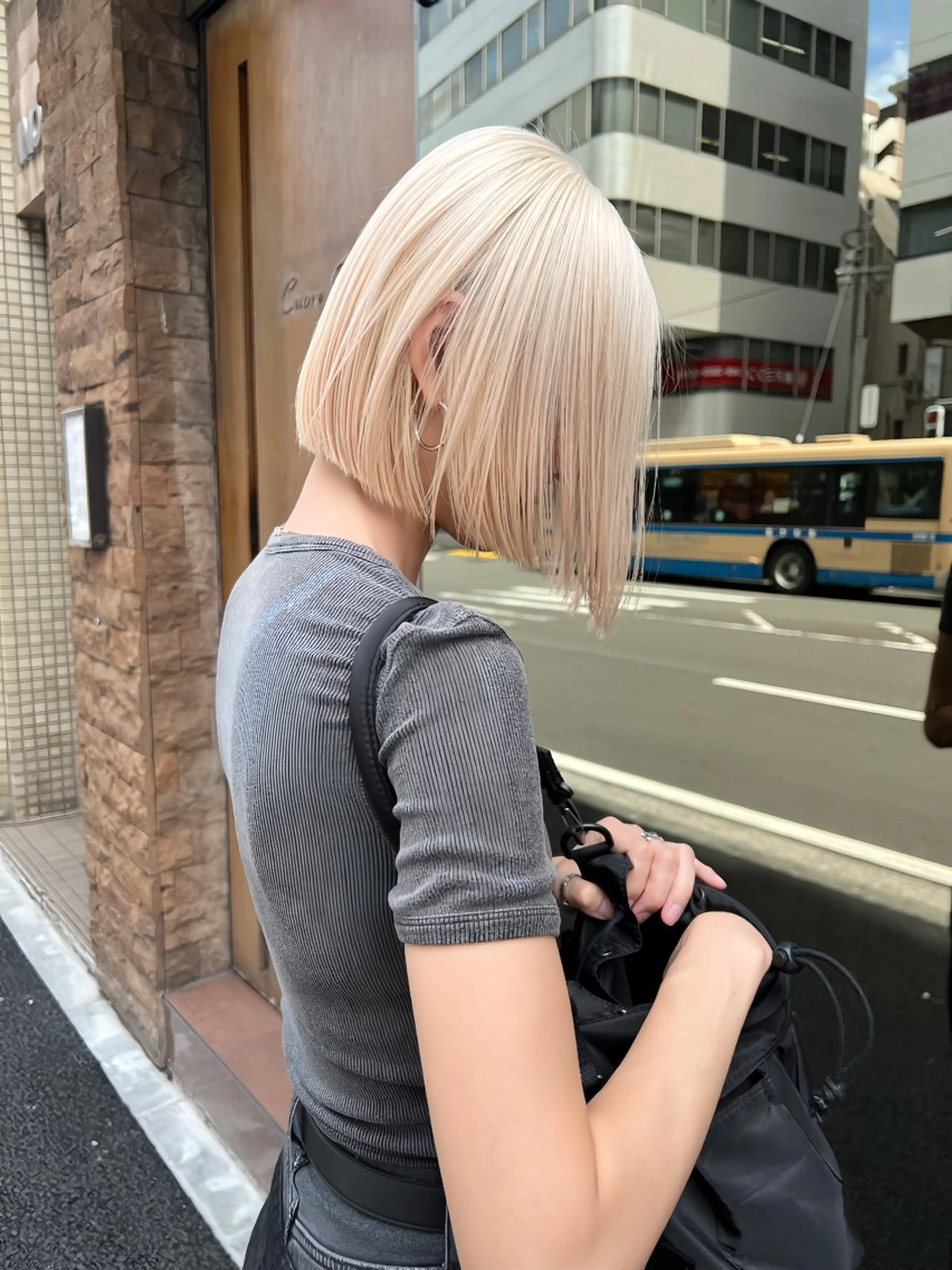 ショート カラー ブロンド ボブ ヘアカラー トリートメント 🌈ハイトーン/ボブ 長江理志🌈のヘアスタイル