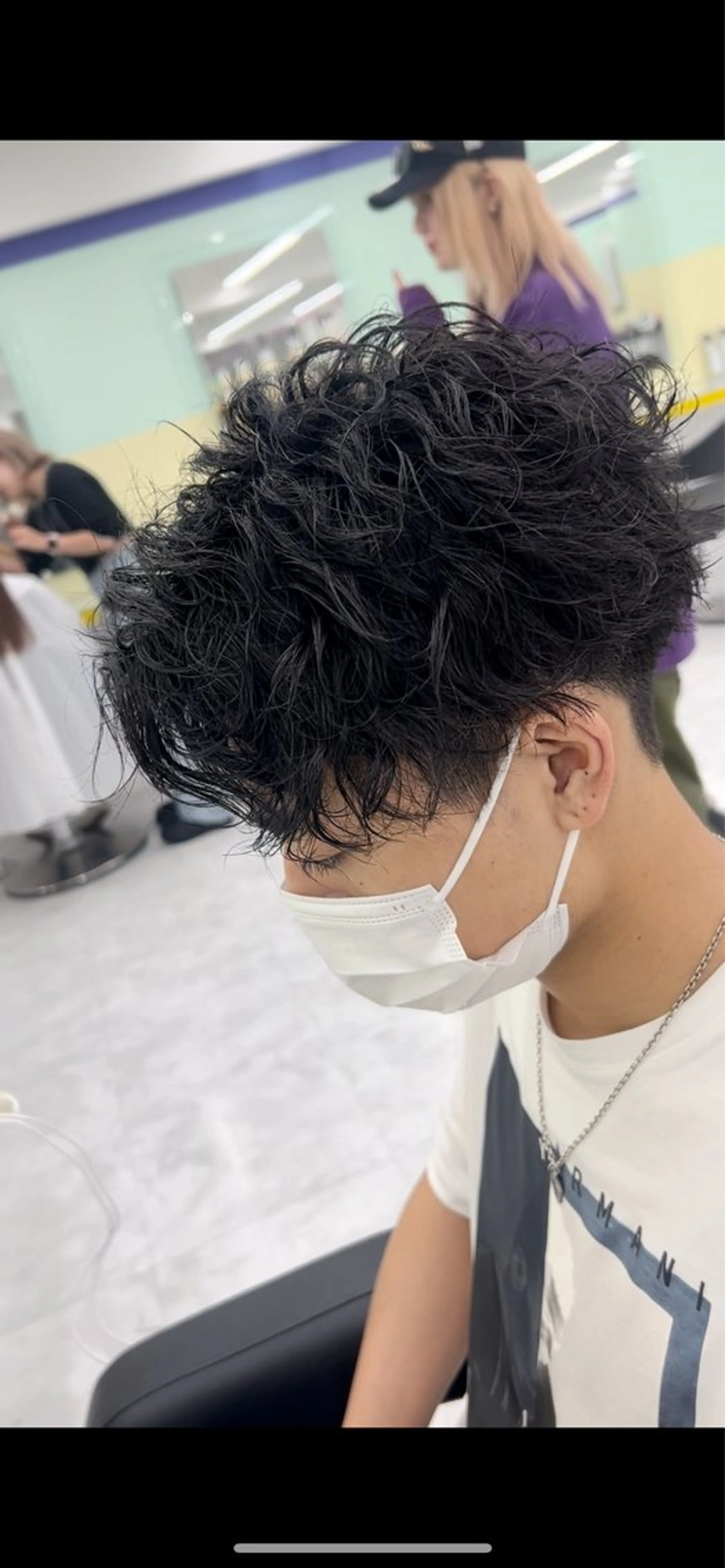 ショート カラー パーマ メンズ カット トリートメント 韓国レイヤーカット /REIのヘアスタイル