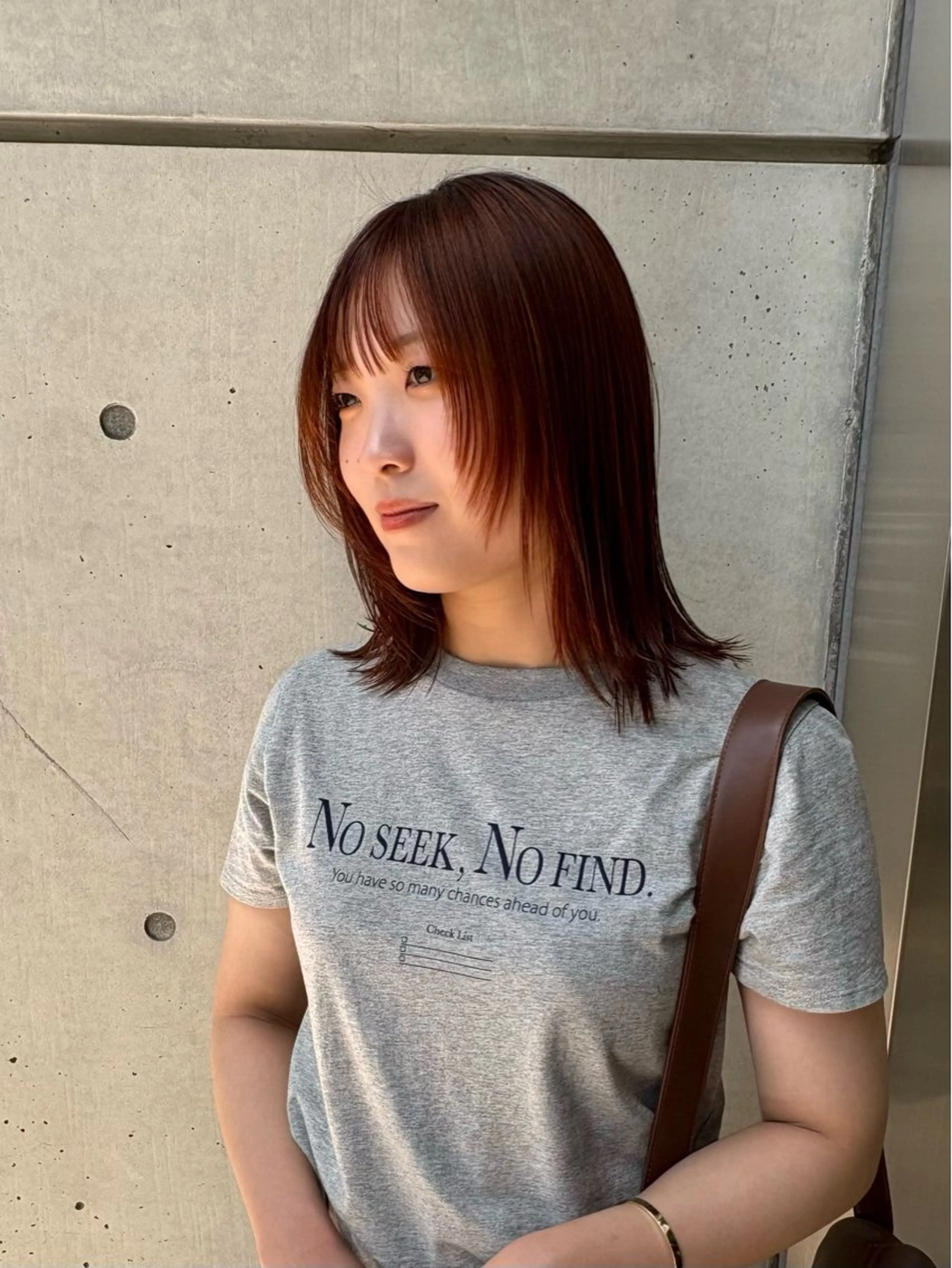 ミディアム カラー パーマ/カラーモデル ななほのヘアスタイル