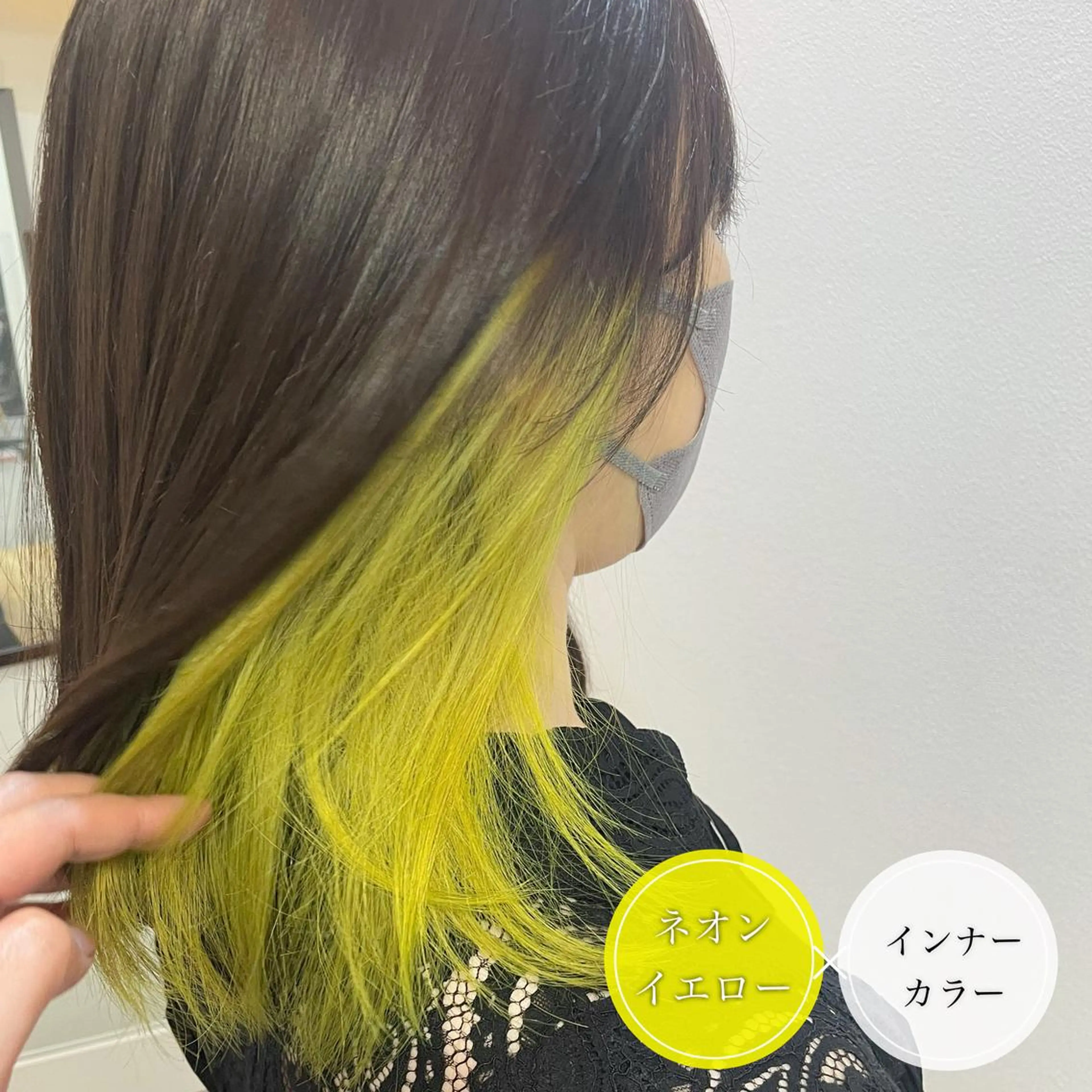 ミディアム カラー ショートボブ ミストバング デザインカラー ダブルカラー イヤリングカラー カット ヘアカラー アンブレラカラー💫 フェイスフレーミングのヘアスタイル