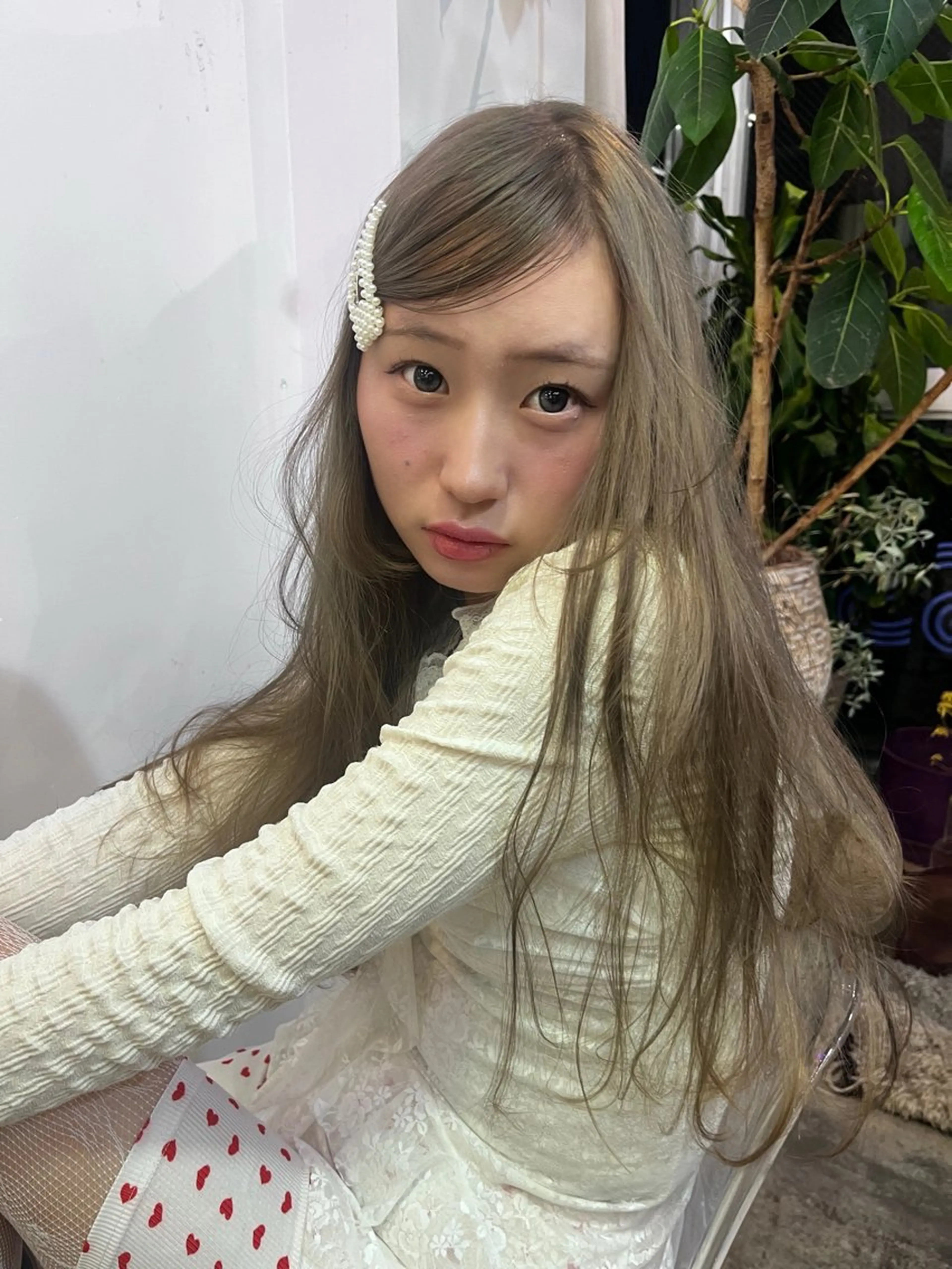 ロング カラー ヘアカラー トリートメント ヘッドスパ ness 一花のヘアスタイル