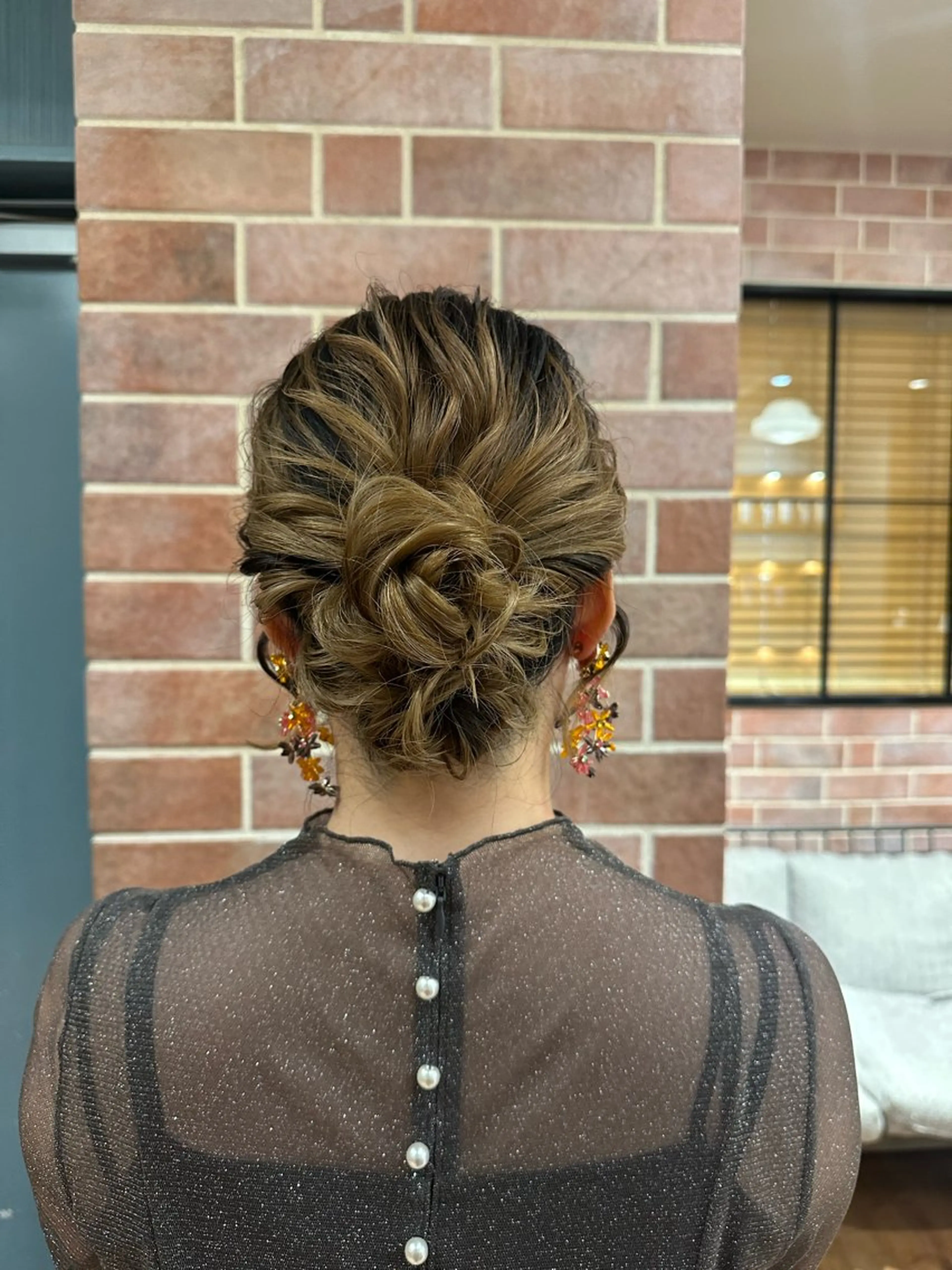 ミディアム ヘアアレンジ ヘアセット 似合わせヘアセット/ 顔まわり/maasaのヘアスタイル