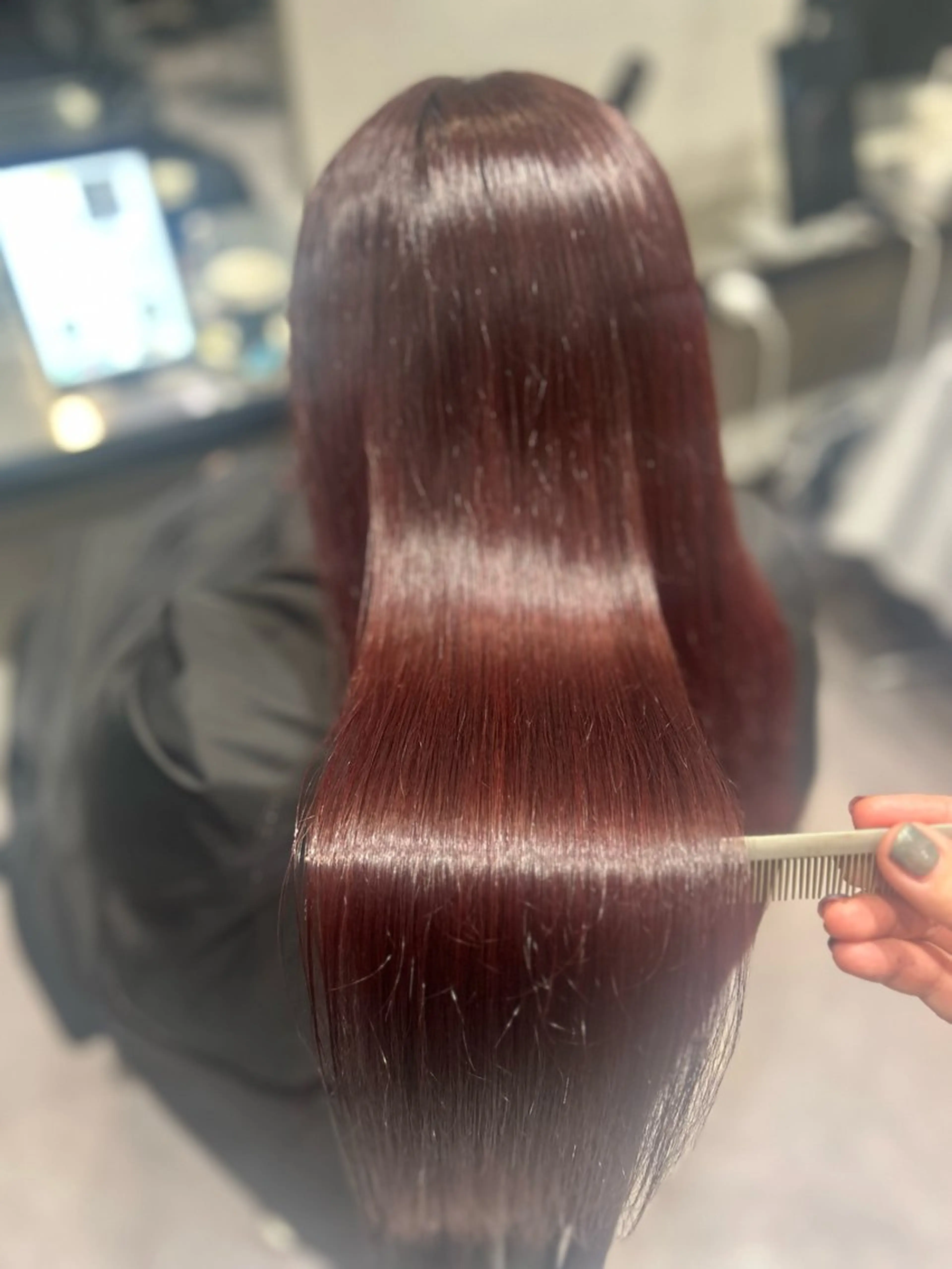 ミディアム カラー ピンクカラー バイオレットカラー 🌈ウルトワ水素 髪質改善naru🌈のヘアスタイル