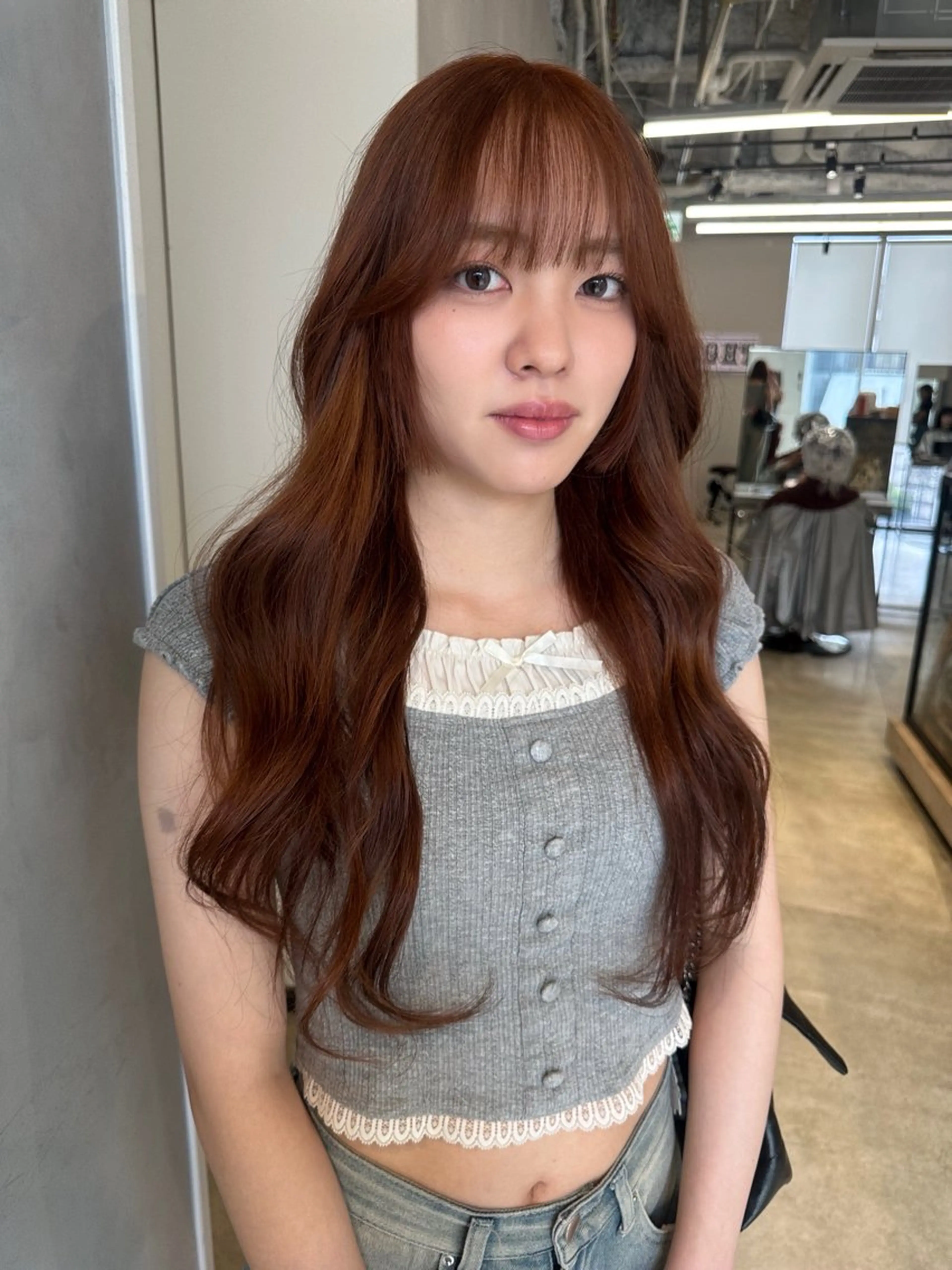 ロング カット ヘアカラー トリートメント 🎀韓国/髪質改善 長野美和🎀のヘアスタイル