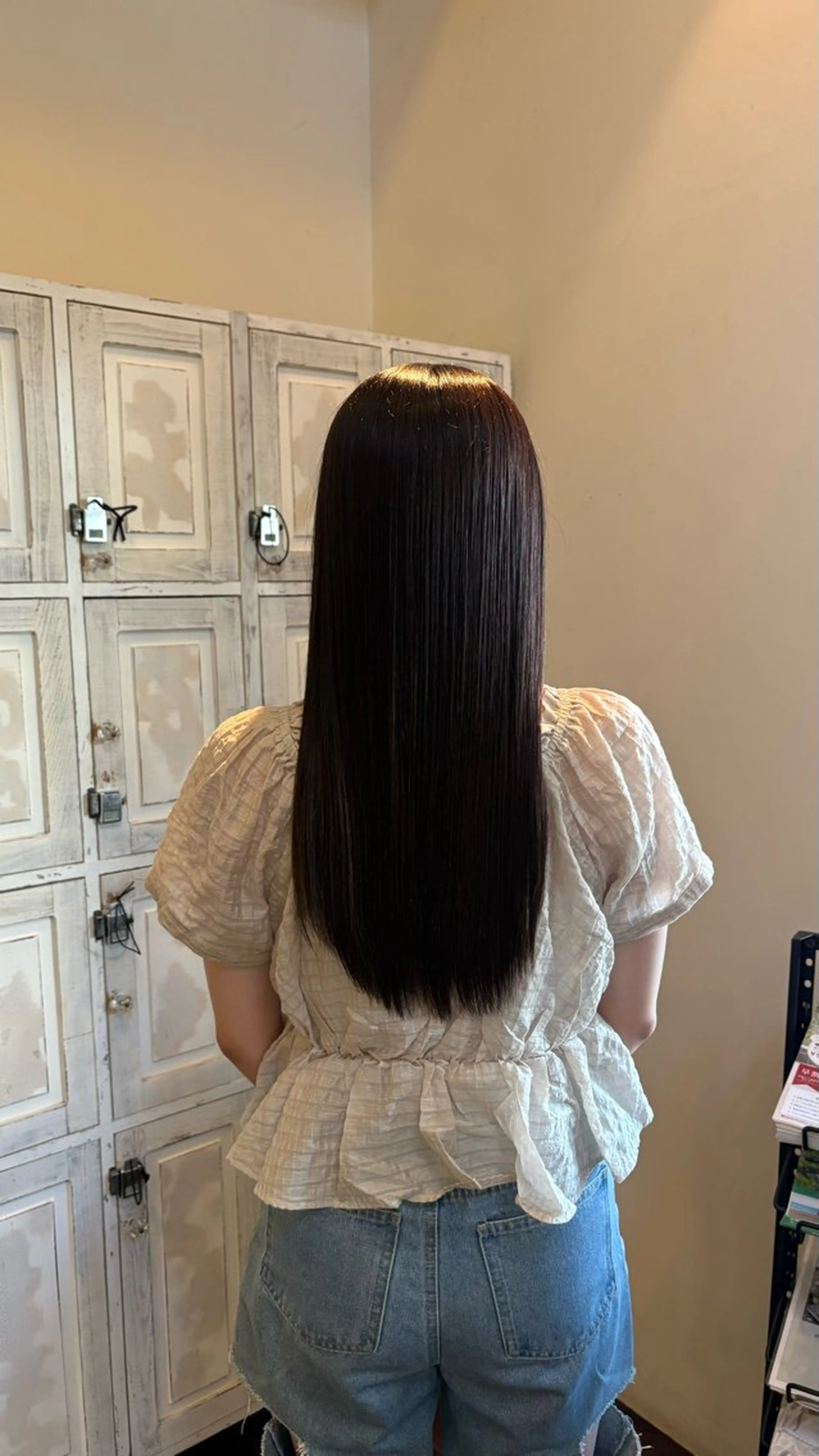 ロング 縮毛矯正 ルプラボウ/ 内藤ほのか/艶カラーのヘアスタイル