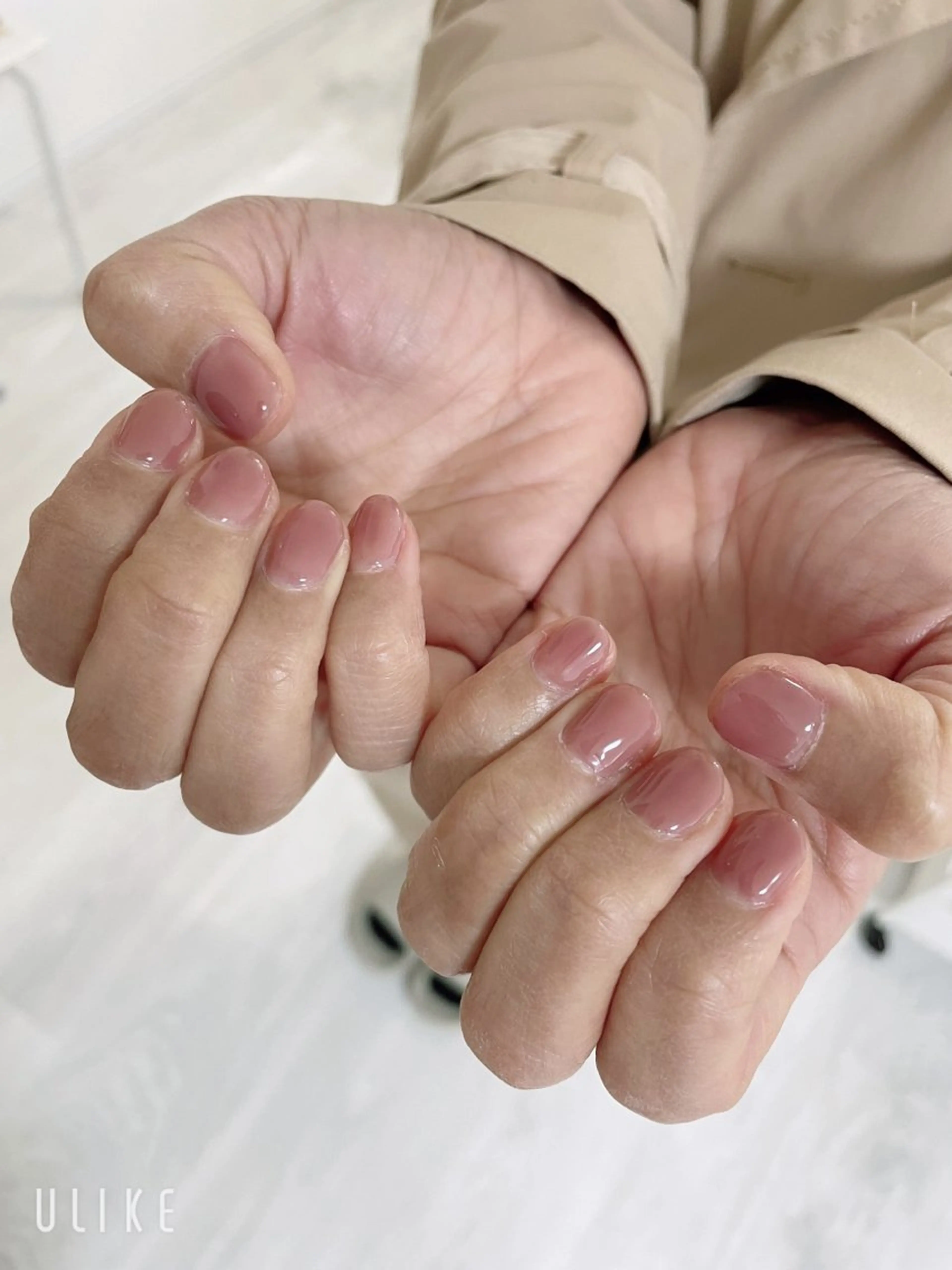 【ストーンなしの他店オフ無料】Jrネイリスト🧡ワンカラーの写真