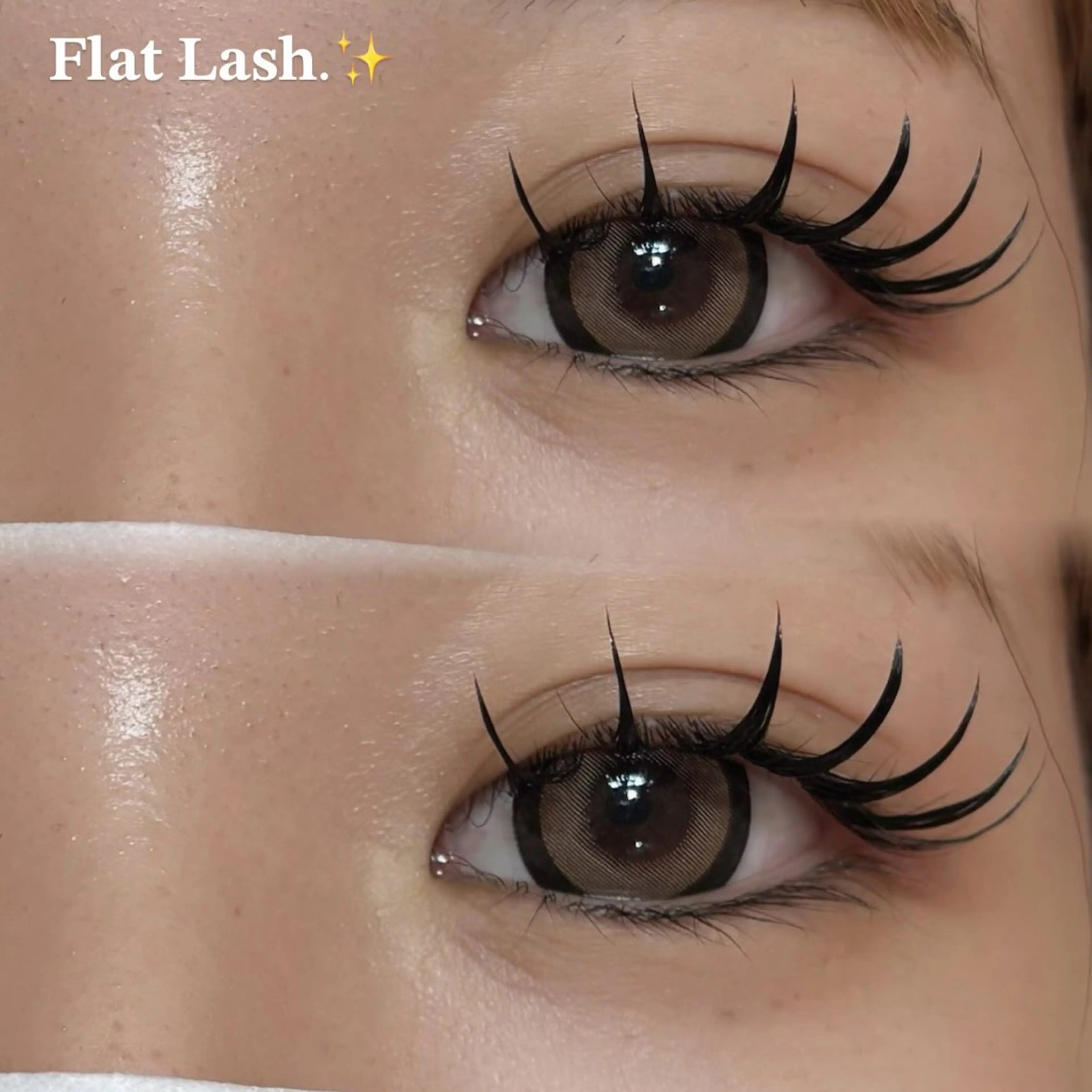 マツエク・マツパ 目尻長め マツエク YUZUKI .⋆𝜗𝜚のマツエク・マツパデザイン