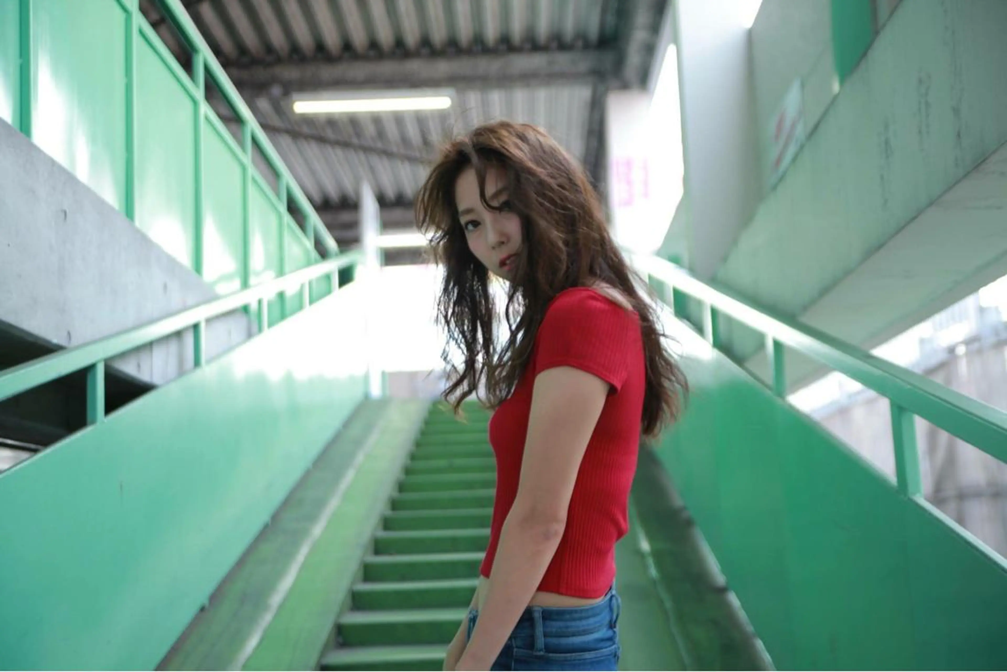 ロング カラー ヘアアレンジ knock【ノック】所属・烏丸韓国ヘア🇰🇷 ayaka🎀のヘアスタイル