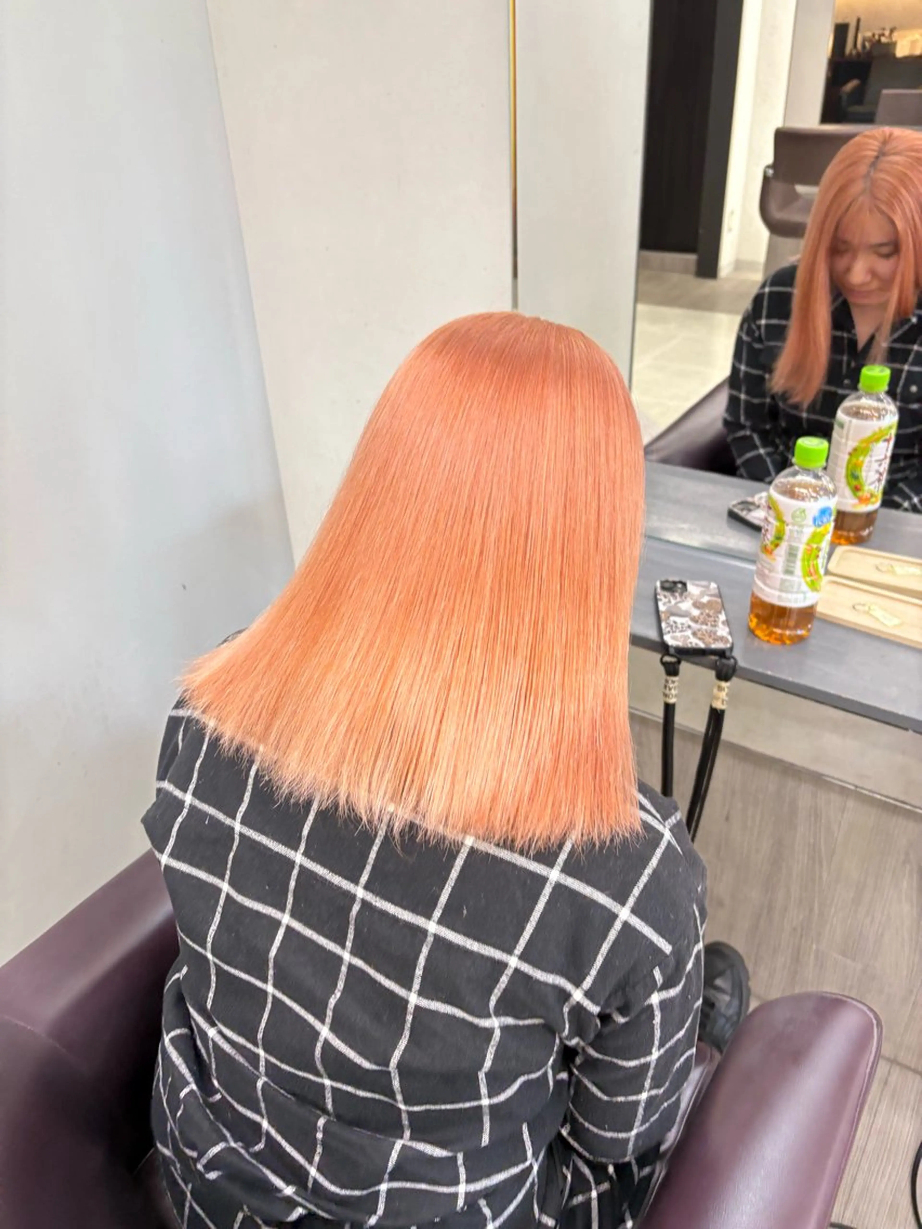 【撮影OKのお客様限定✨】ケアブリーチ込みWカラー➕3stepトリートメント🩷の写真